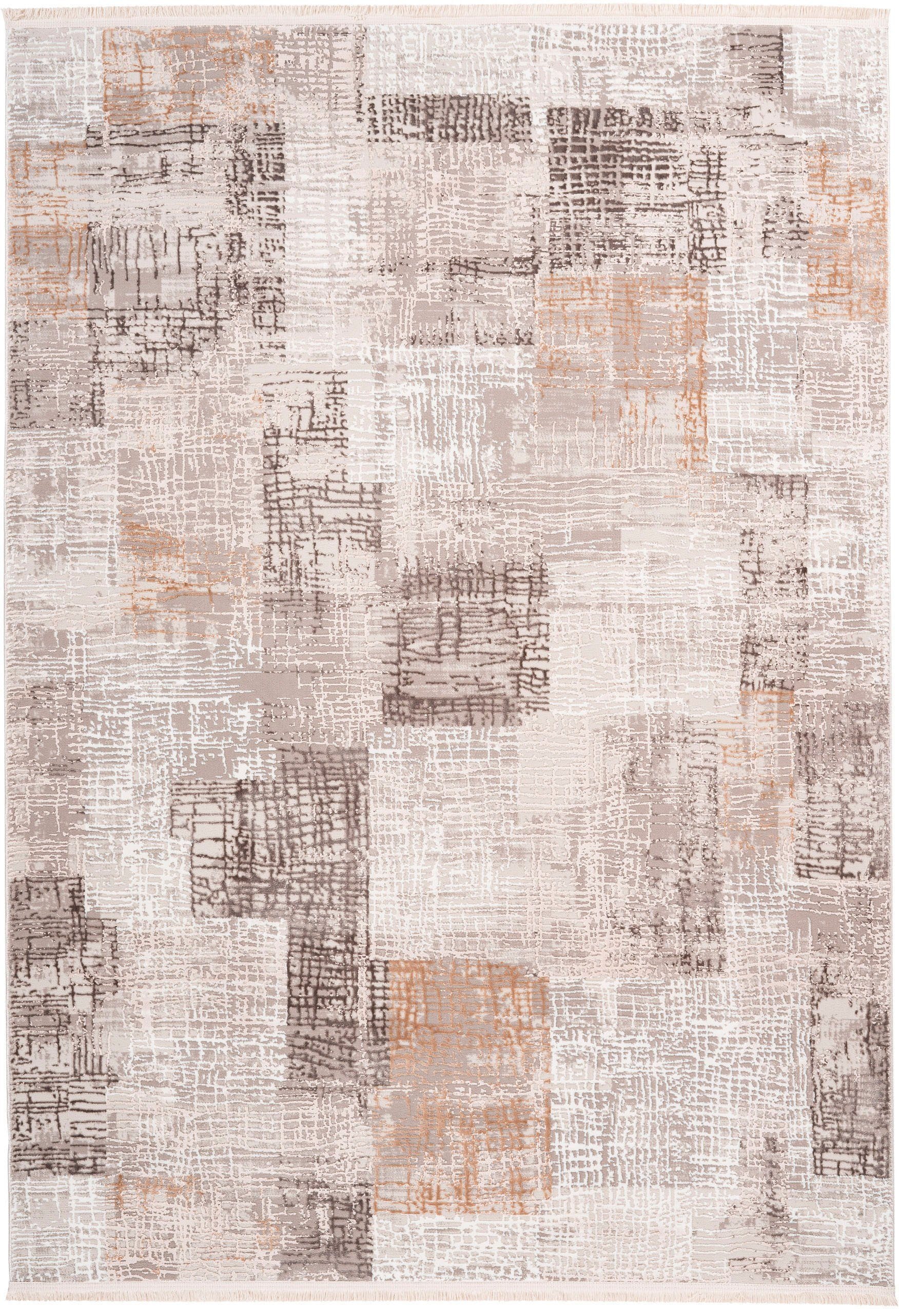 calo-deluxe Teppich »Miran 725« rechteckig 12 mm Höhe Vintage Design, mit Fransen, Wohnzimmer