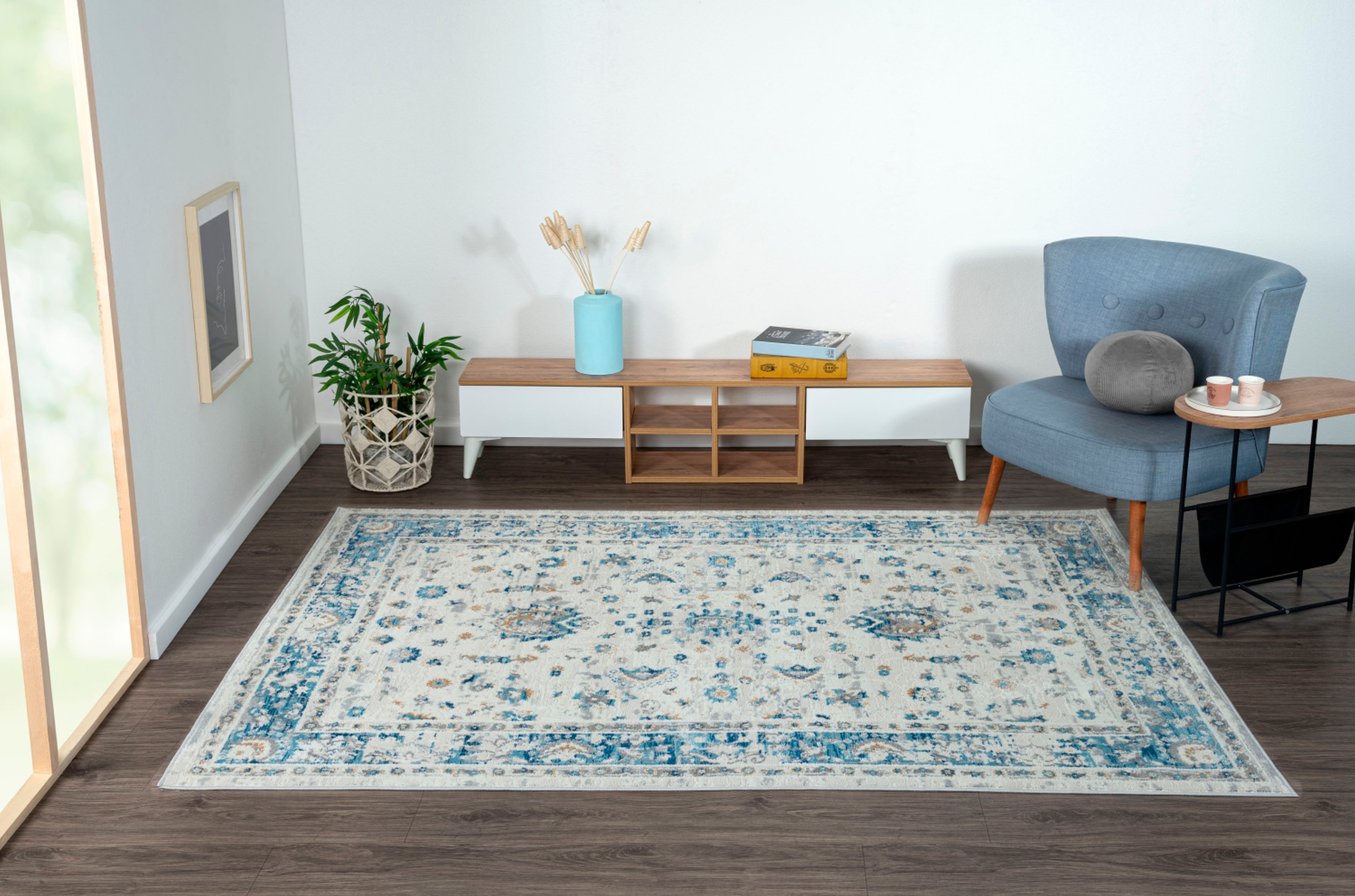 Myflair Möbel & Accessoires Teppich »My Heriz« rechteckig 8 mm Höhe Kurzflor, klassisches Orient Design, besonders weich durch Microfaser