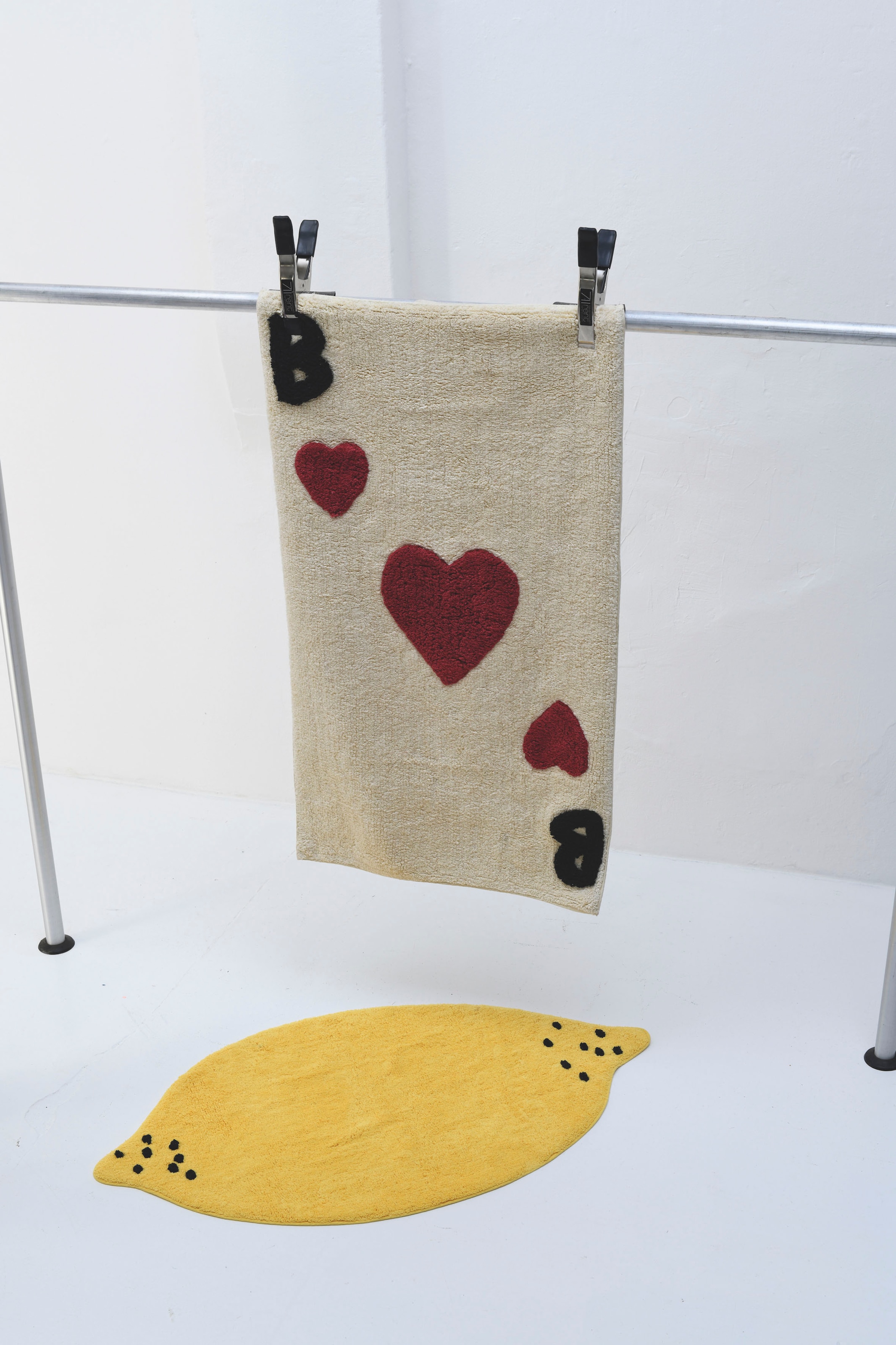 TOM TAILOR HOME Badematte »Bings Heart of Bings«, fussbodenheizungsgeeignet, Badteppich, reine Baumwolle, Uni-Farben, Motiv Herzen & Buchstaben