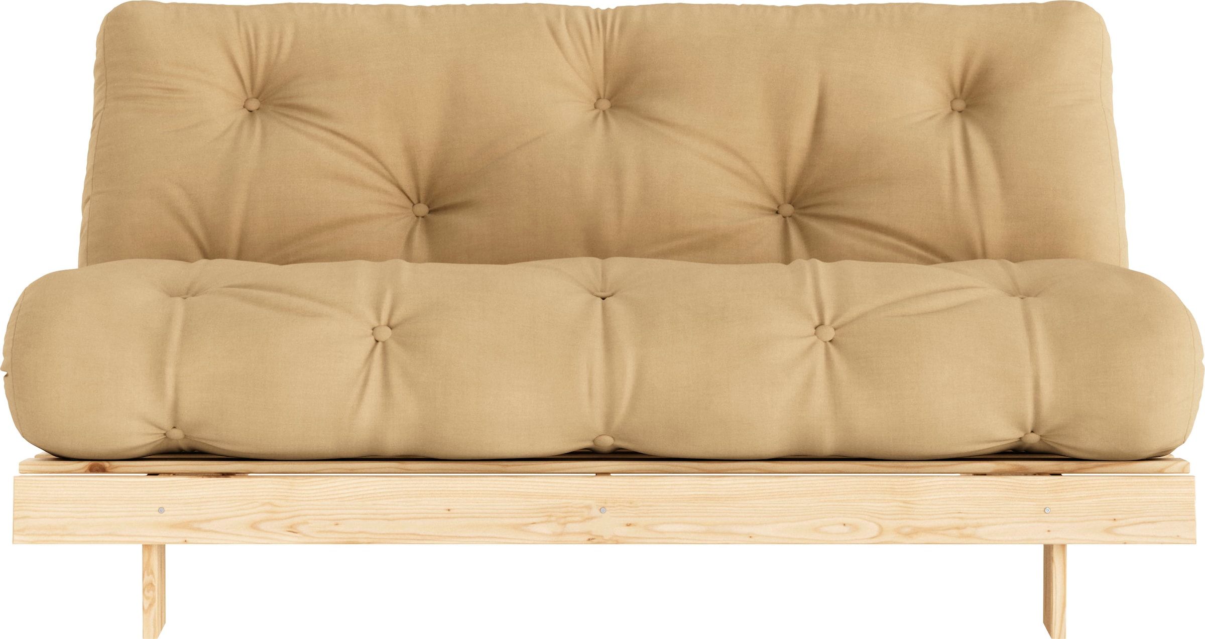 Karup Design Daybett "Roots Sofa Bed, Schlafsofa, Bettfunktion, FSC-Massivholz" Inkl. Futonmatratze, Made in Europe, langlebig, B: 140 oder 160 cm