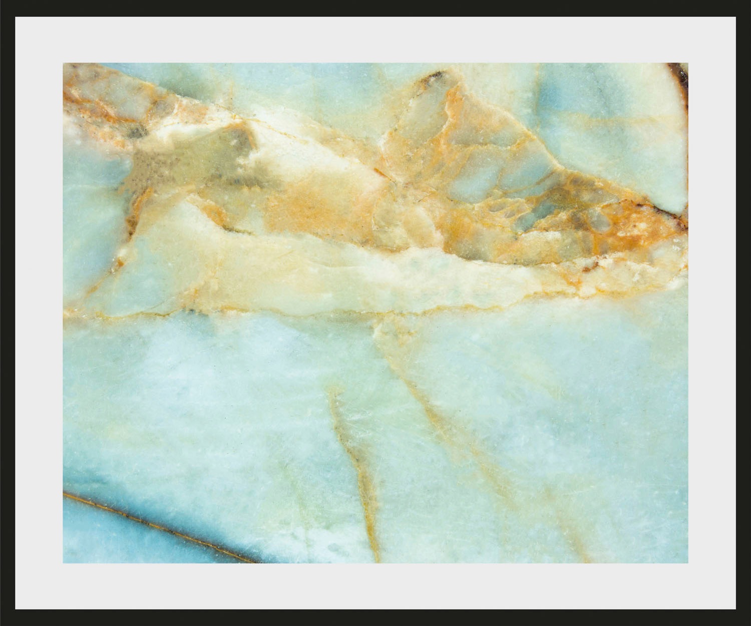 Image of queence Bild "Pascal" Abstrakt Gemälde Kunst Marmor 1 Stk. tlg. HD Premium Poster-Druck inkl. Holzrahmen