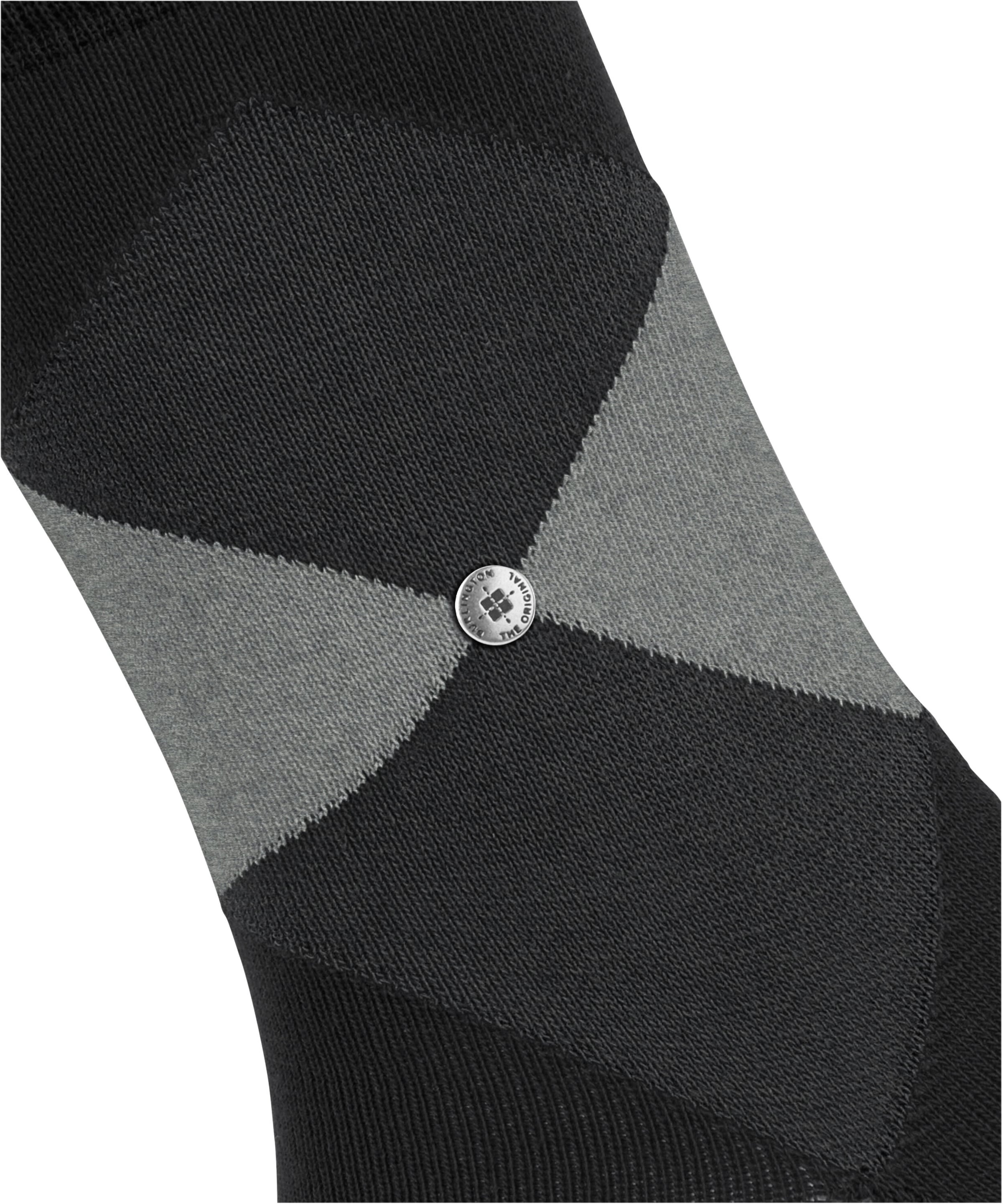 Burlington Chaussettes courtes »Bonnie« taille unique 36-41, motif argyle moderne, clip Burlington