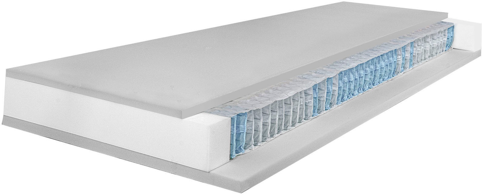 Breckle Northeim Taschenfederkernmatratze »Ciotto«, 19 cm hoch, 420 Federn, (1 St.), Qualität zum kleinen Preis - mit EvoX Schaum