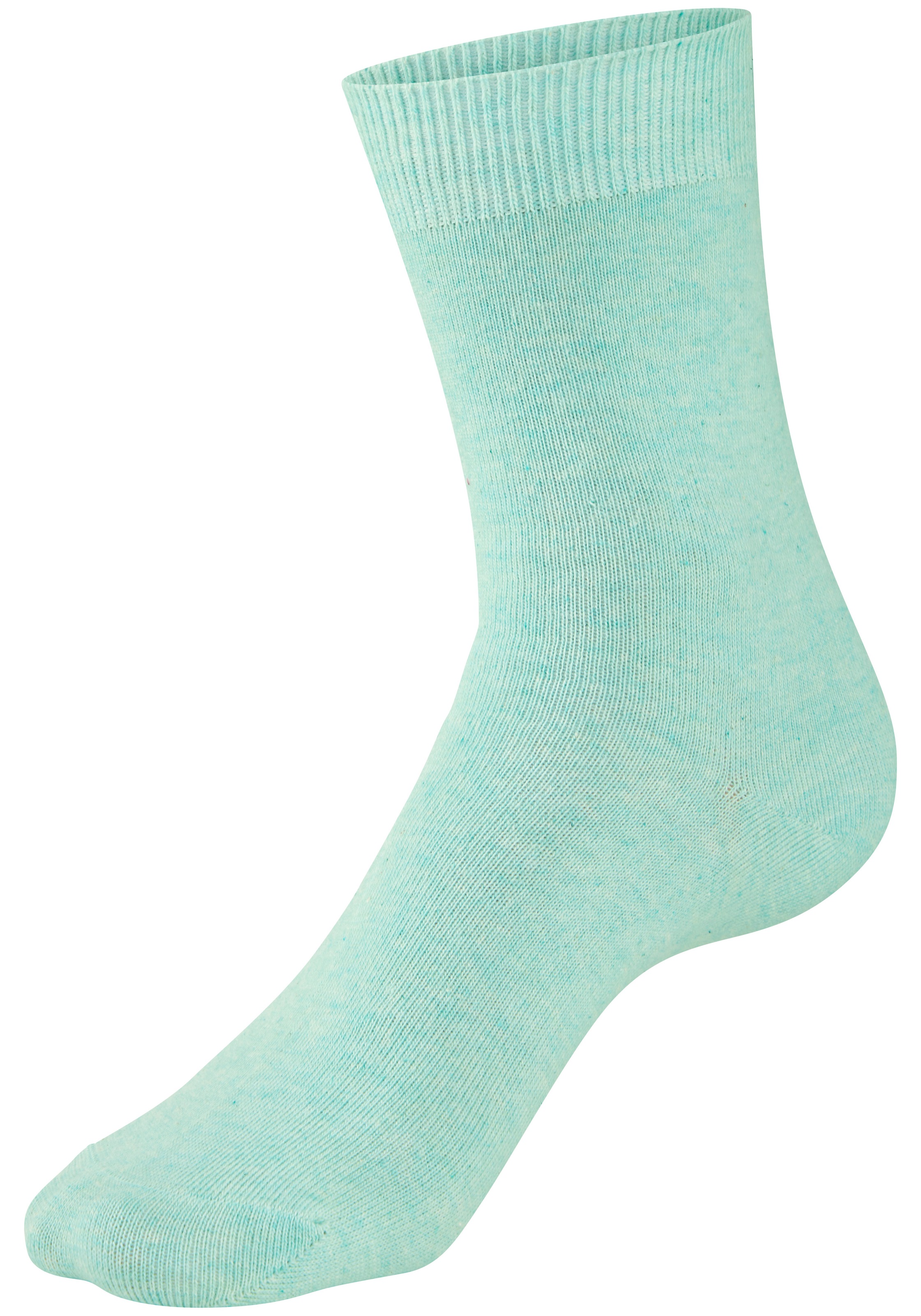 H.I.S Basicsocken »Damensocken, frische melierte Farben; casual« Packung, 20 Paar tlg. Alltagssocken in der Grosspackung