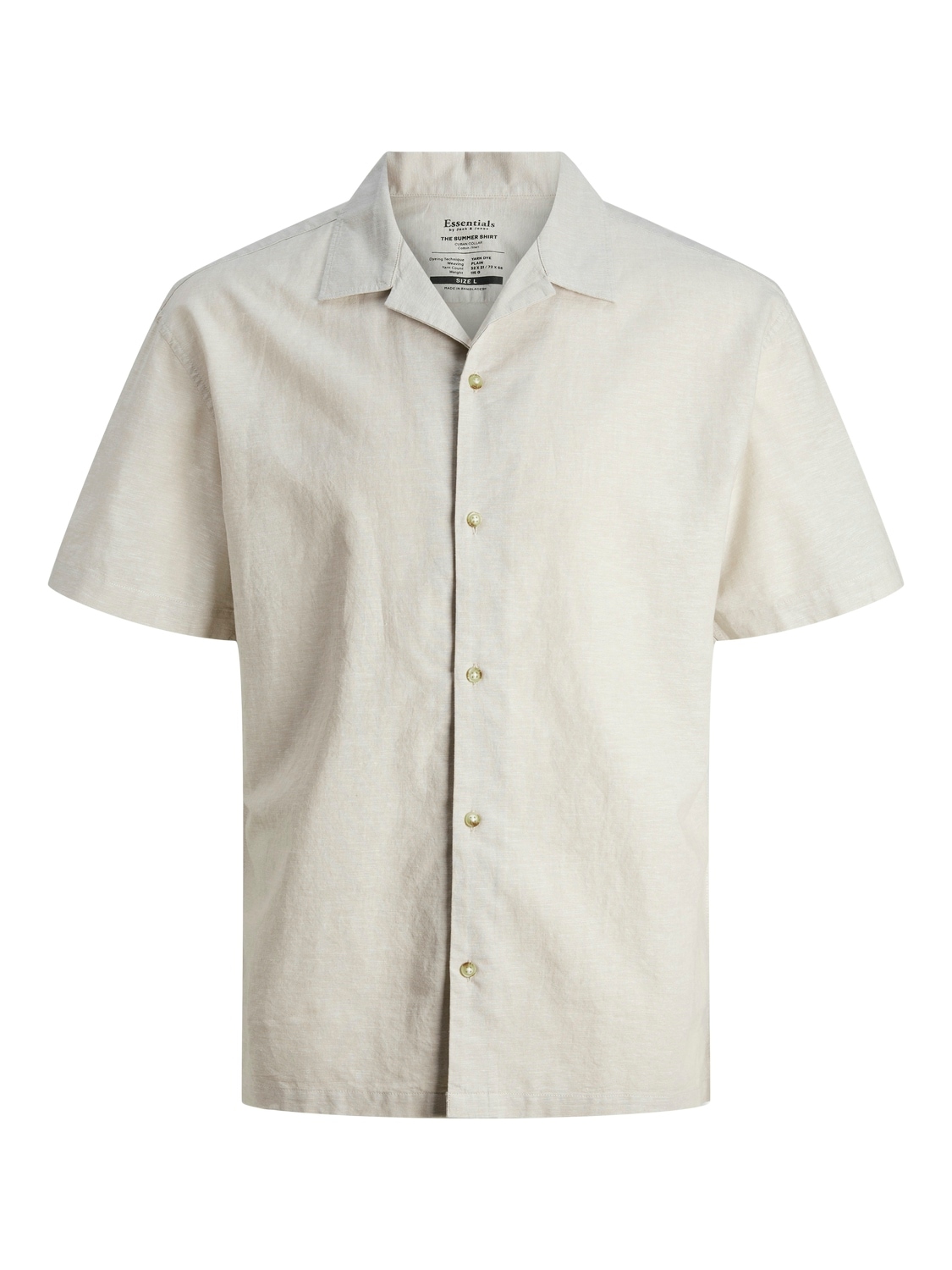 Jack & Jones Kurzarmhemd »JJESUMMER RESORT LINEN BLEND SHIRT SS SN«