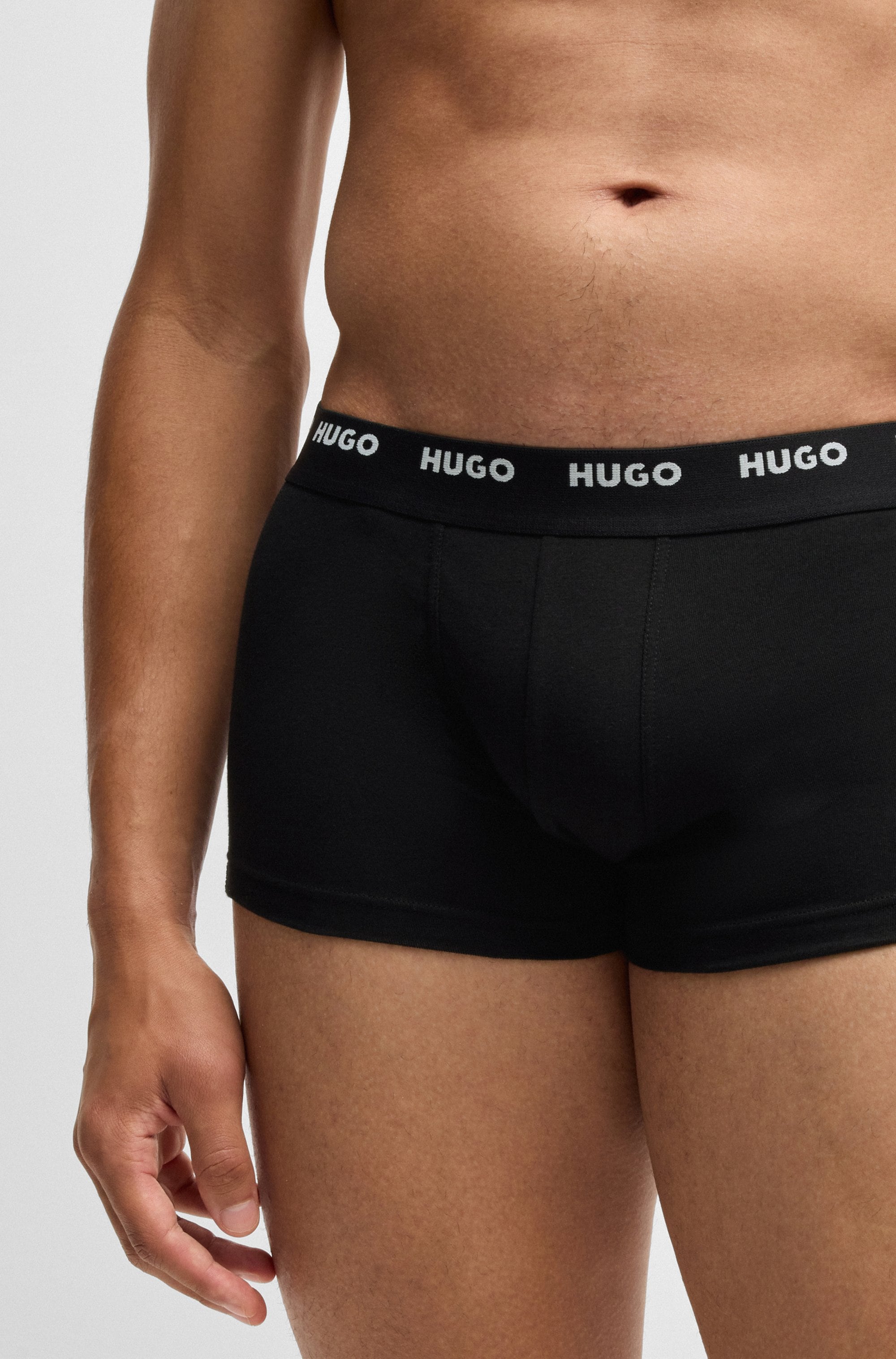 HUGO Underwear Tronc »TRUNK FIVE PACK« 5 cuis mit HUGO Logoschriftzug am Bund