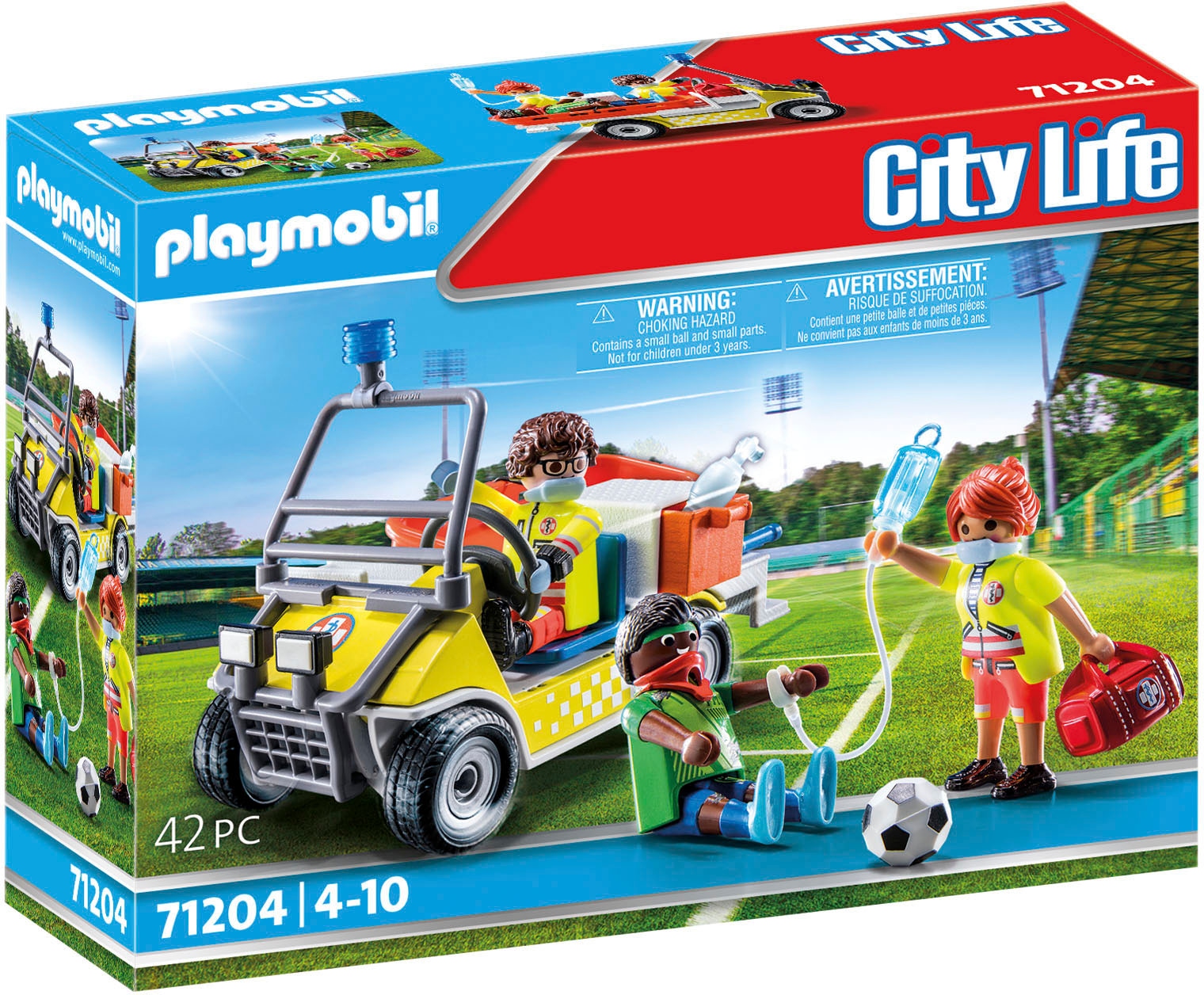 Playmobil® Konstruktions-Spielset »Rettungscaddy (71204), City Life«, Made in Europe
