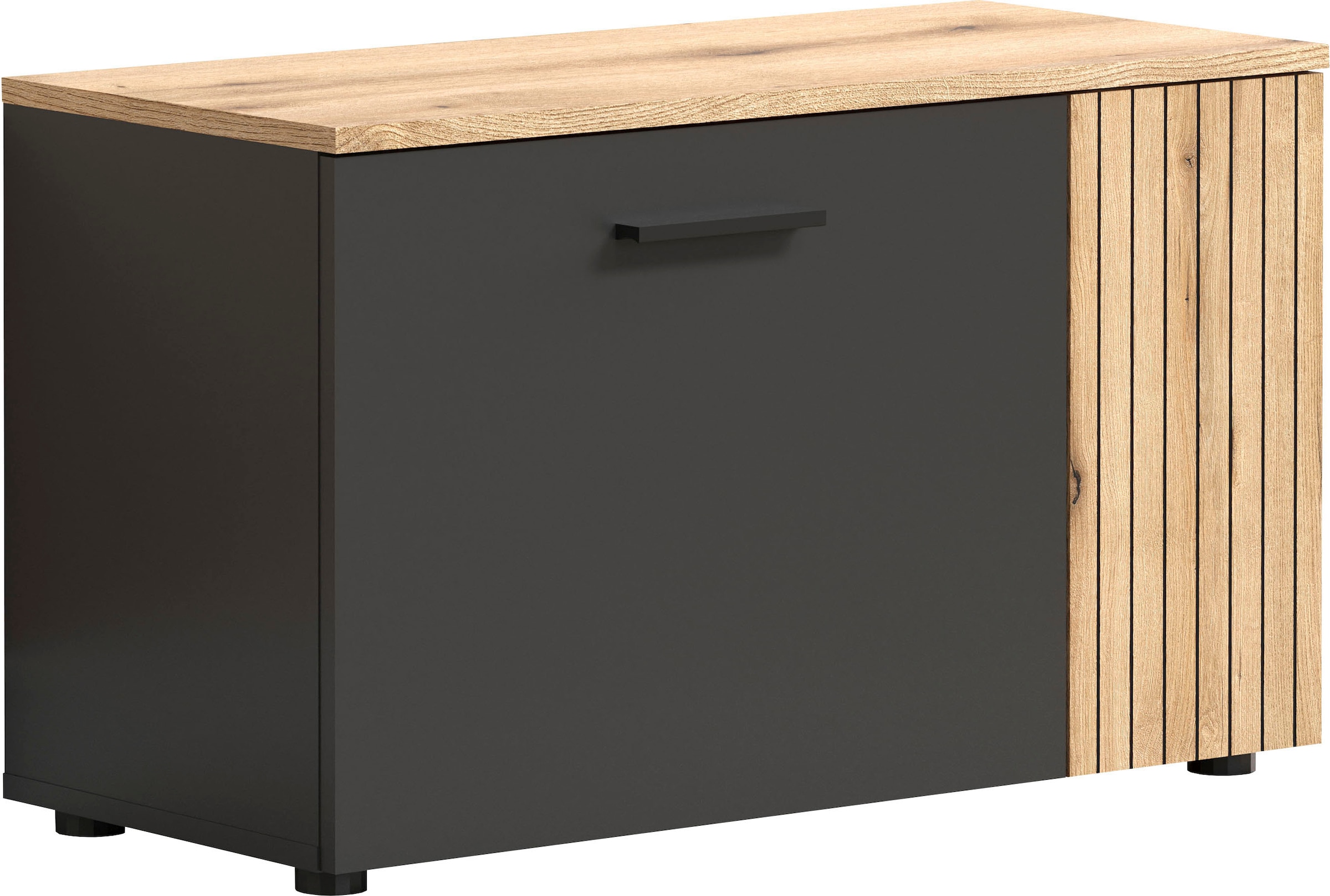 Home affaire Sitzbank »Estepona« 1 Stk. tlg. Schuhbank mit 2 Türen & 2 Einlegeböden – (B/T/H) 80/36/48 cm