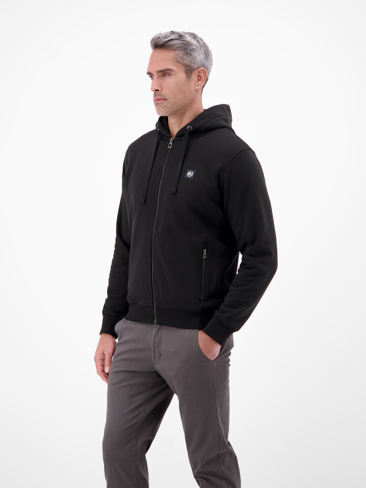 LERROS Veste sweat »Hoodie Sweat-Jacke« Kapuzensweatjacke mit Tunnelzug und seitlichen Reissverschlusstaschen