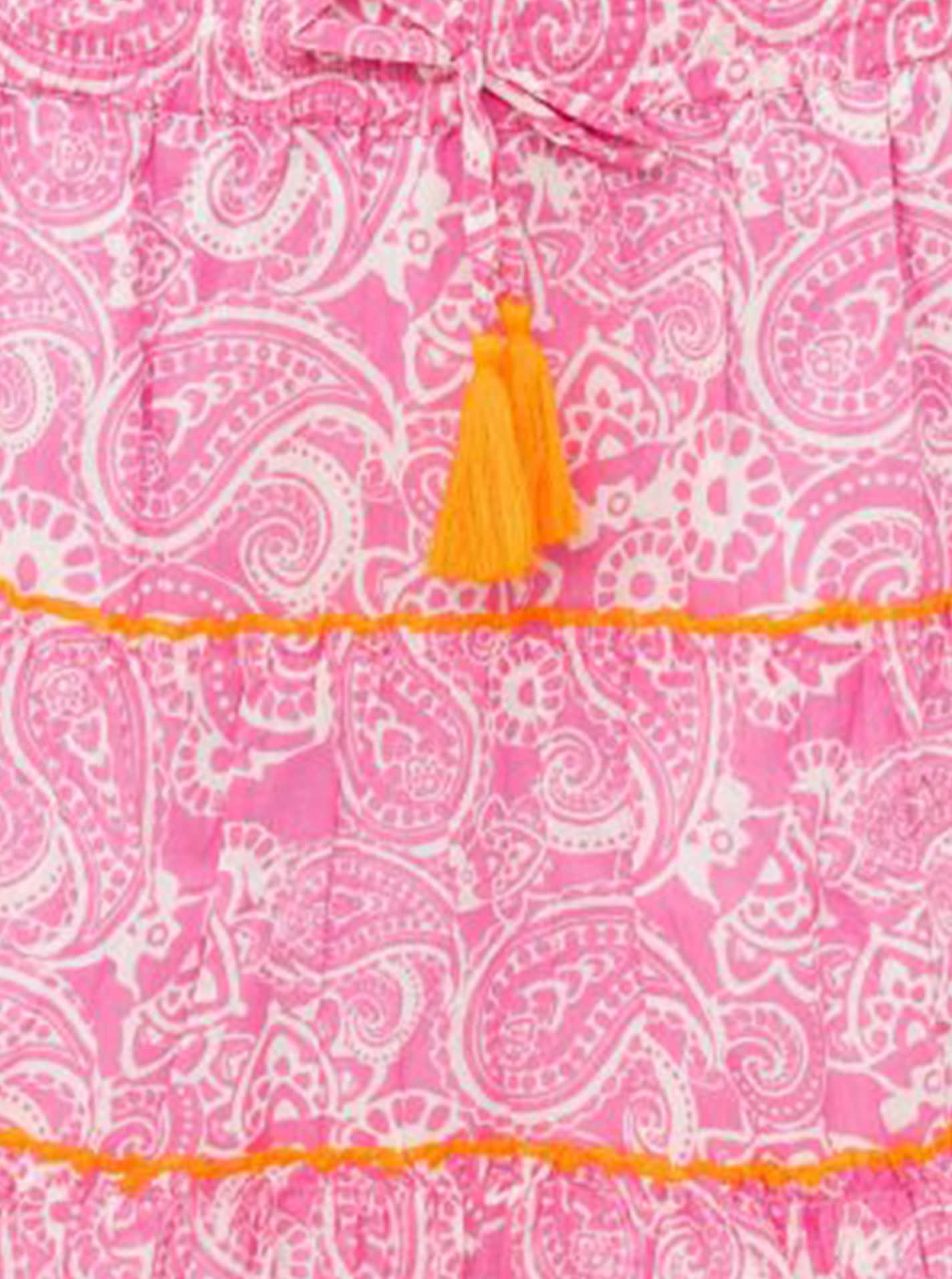 Zwillingsherz Minijupe »"Paisley"« Paisleymuster, Tasseln, kurzer Schnitt