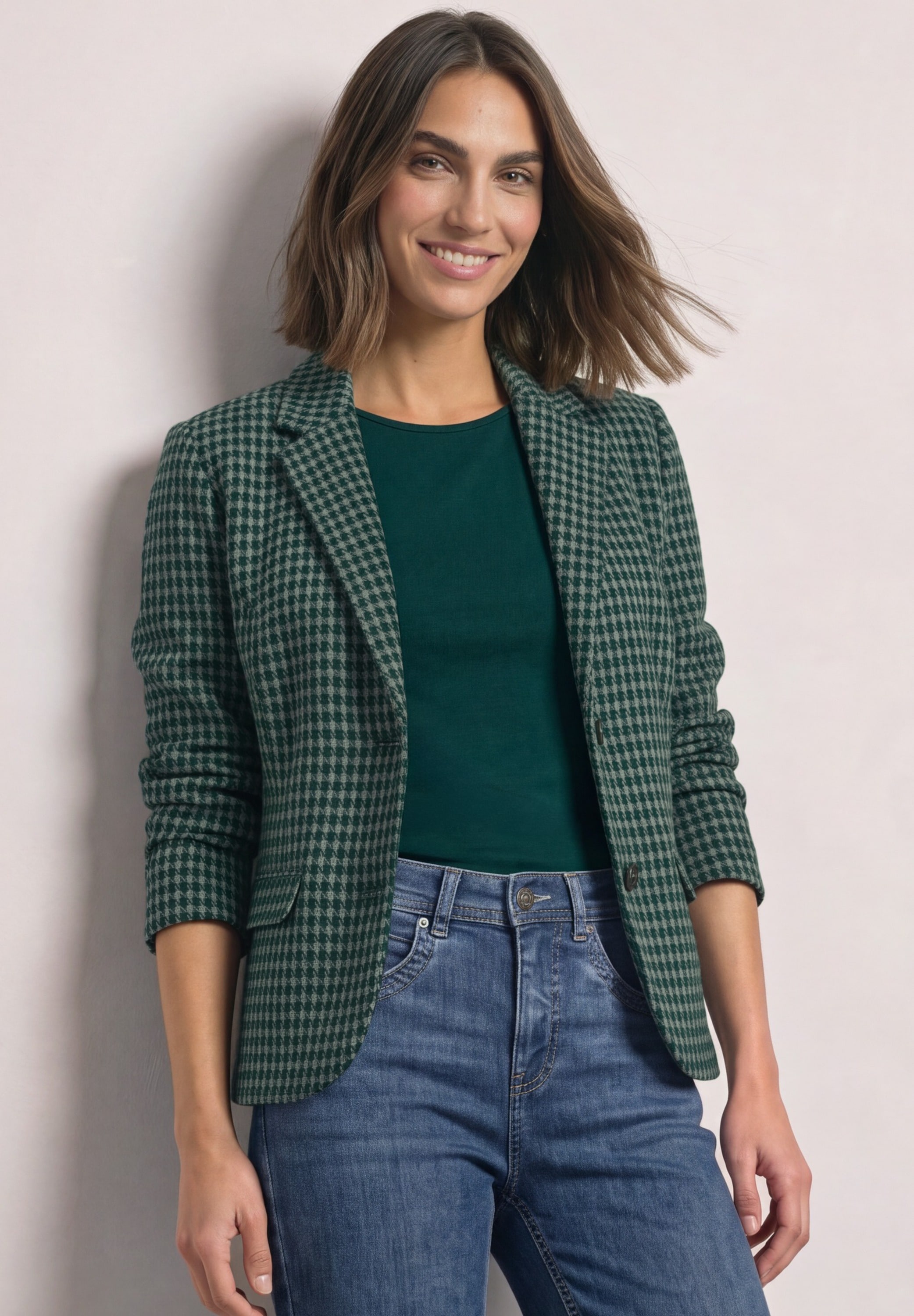 Image of STREET ONE Kurzblazer Blazer mit Reverskragen und Muster