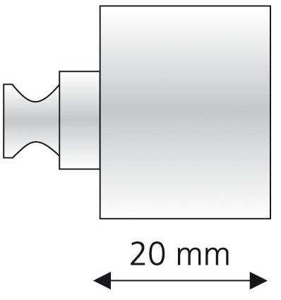 Liedeco Trägerverlängerung für Gardinenstangen Ø 20 mm
