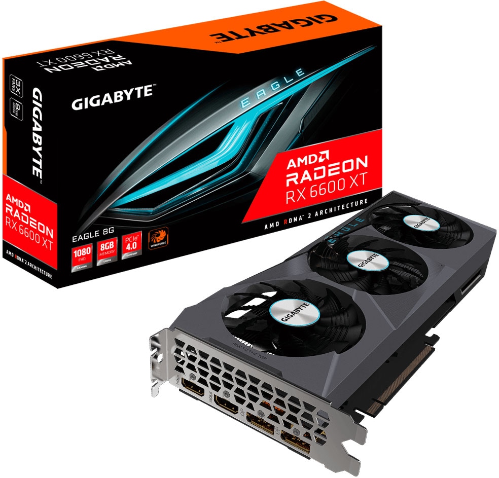 Image of Gigabyte Grafikkarte »Radeon RX 6600 XT EAGLE 8G«, 8 GB, GDDR6 bei Ackermann Versand Schweiz