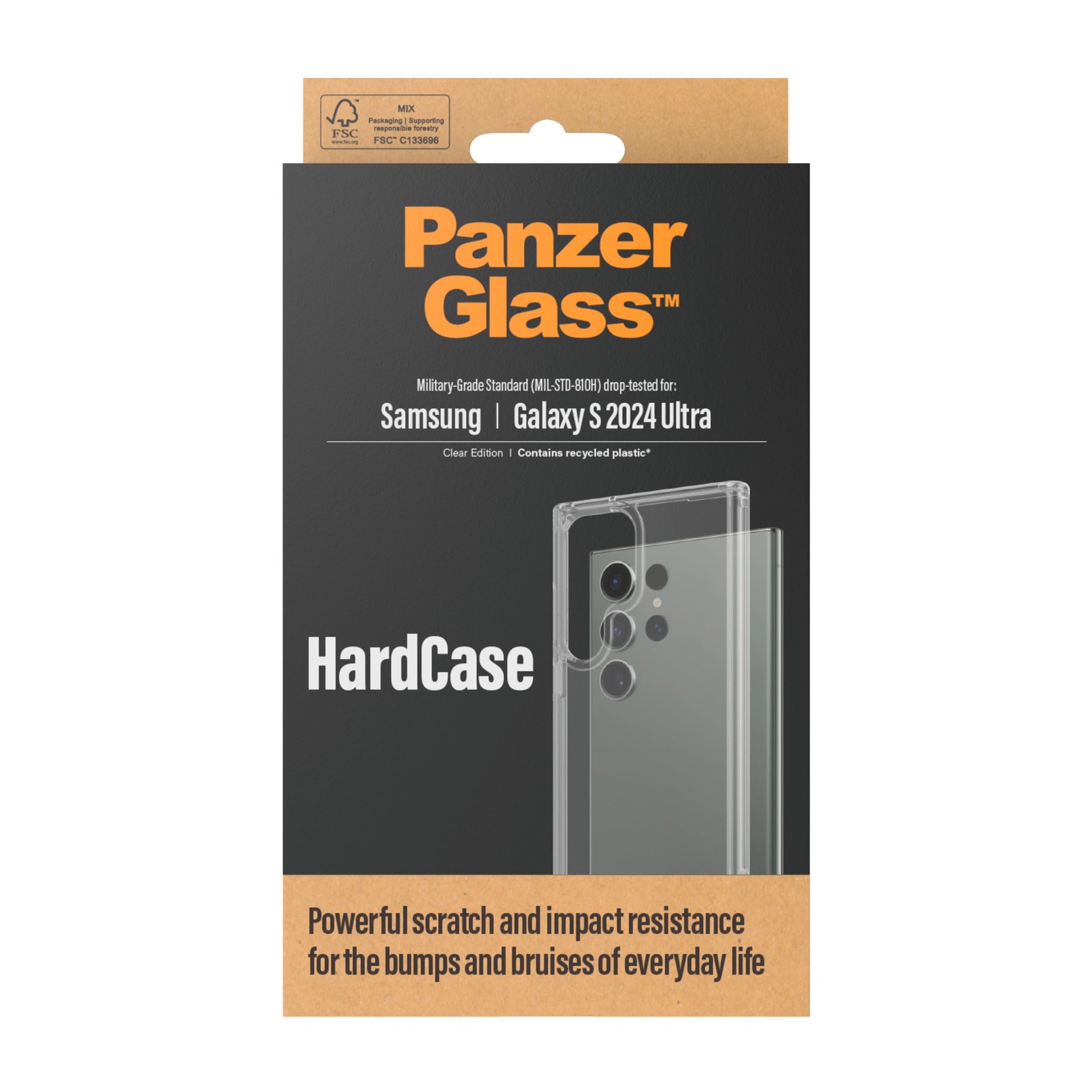 PanzerGlass Handyhülle »HardCase für Samsung Galaxy S24 Ultra«, Militärstandard MIL-STD 810H Backcover Schutzhülle stossfest kratzfest