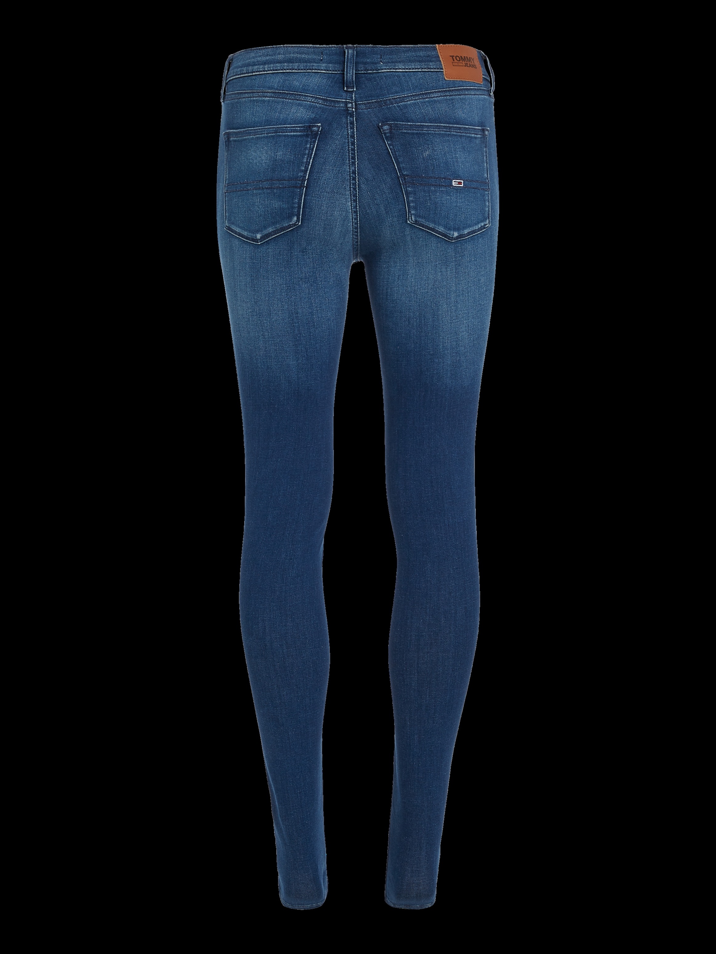Tommy Jeans Skinny-fit-Jeans »Nora Mid Rise Skinny Fit«, mit Tommy Jeans Logo-Badge & Stickereien
