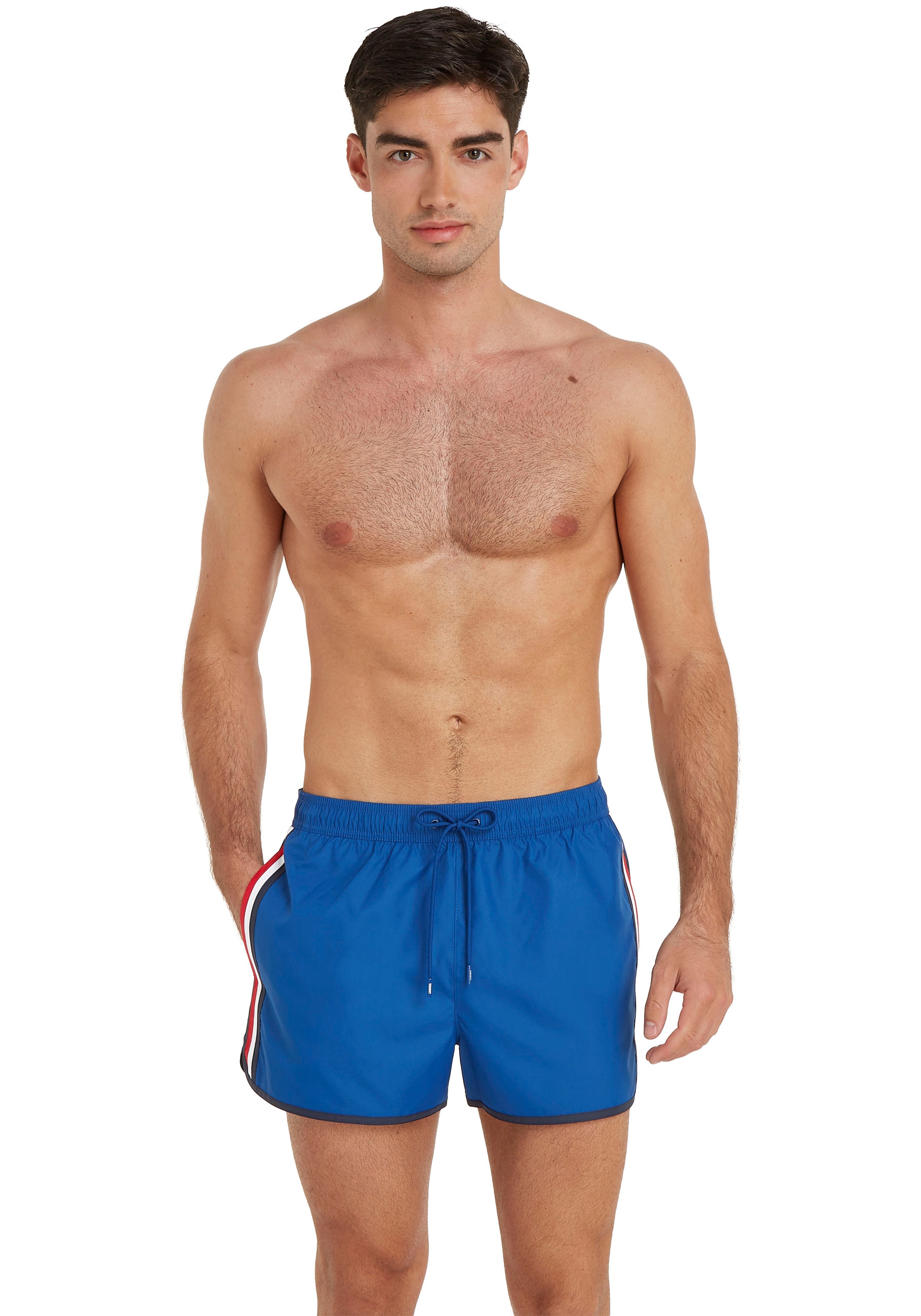 Tommy Hilfiger Swimwear Badeshorts »RUNNER«, mit Brand-Streifen