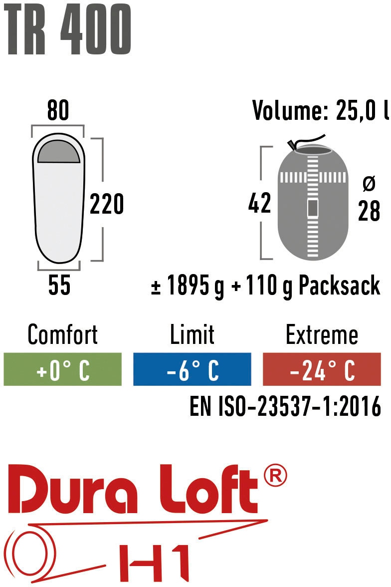 High Peak Mumienschlafsack »Schlafsack TR 400«