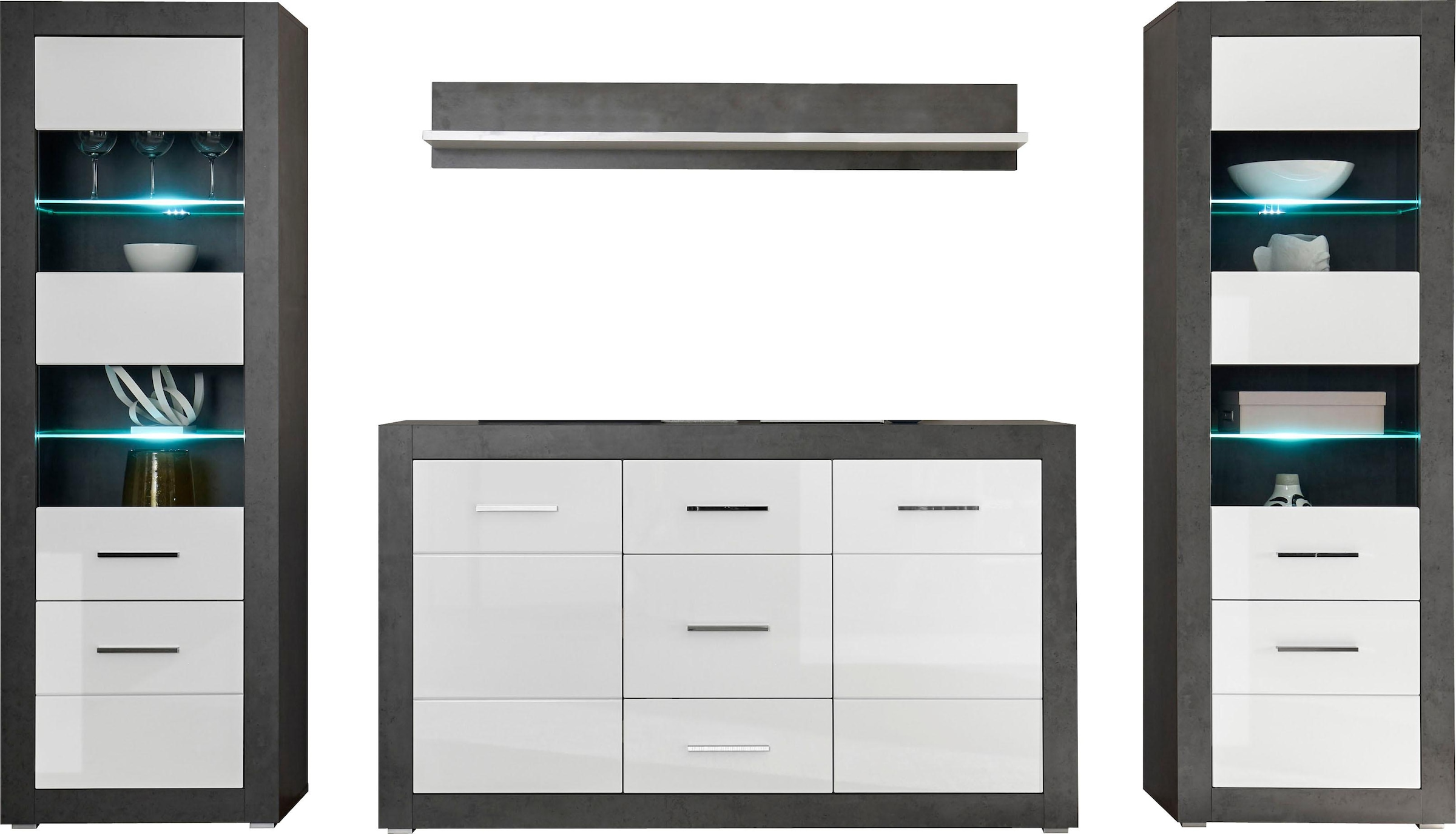 Home affaire Wohnwand »Etero« Set, 4 Stk. tlg.