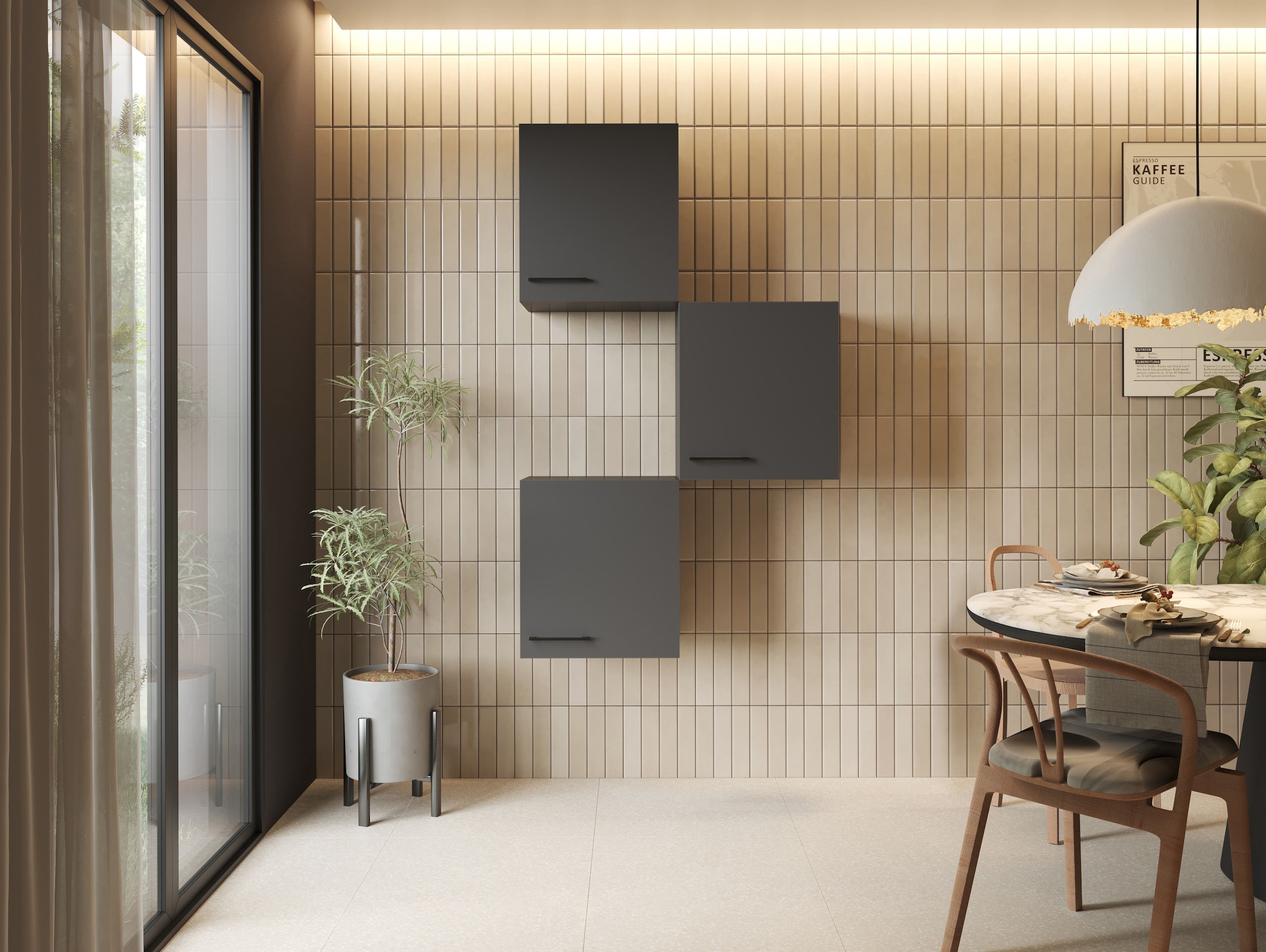 RESPEKTA Hängeschrank »Oliver« zerlegt, mit Soft Close Funktion, 3x 50 cm Oberschränke