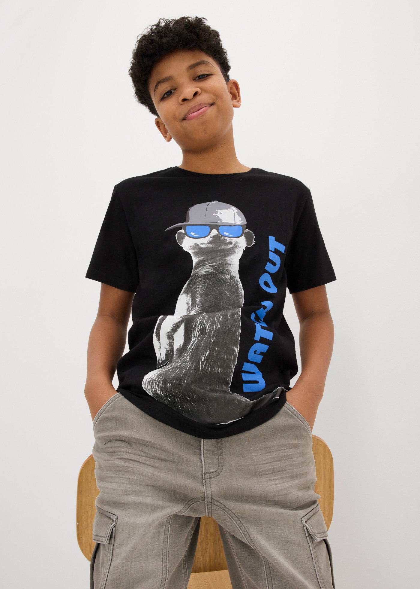 bonprix T-shirt coupe normale, manches courtes, col rond