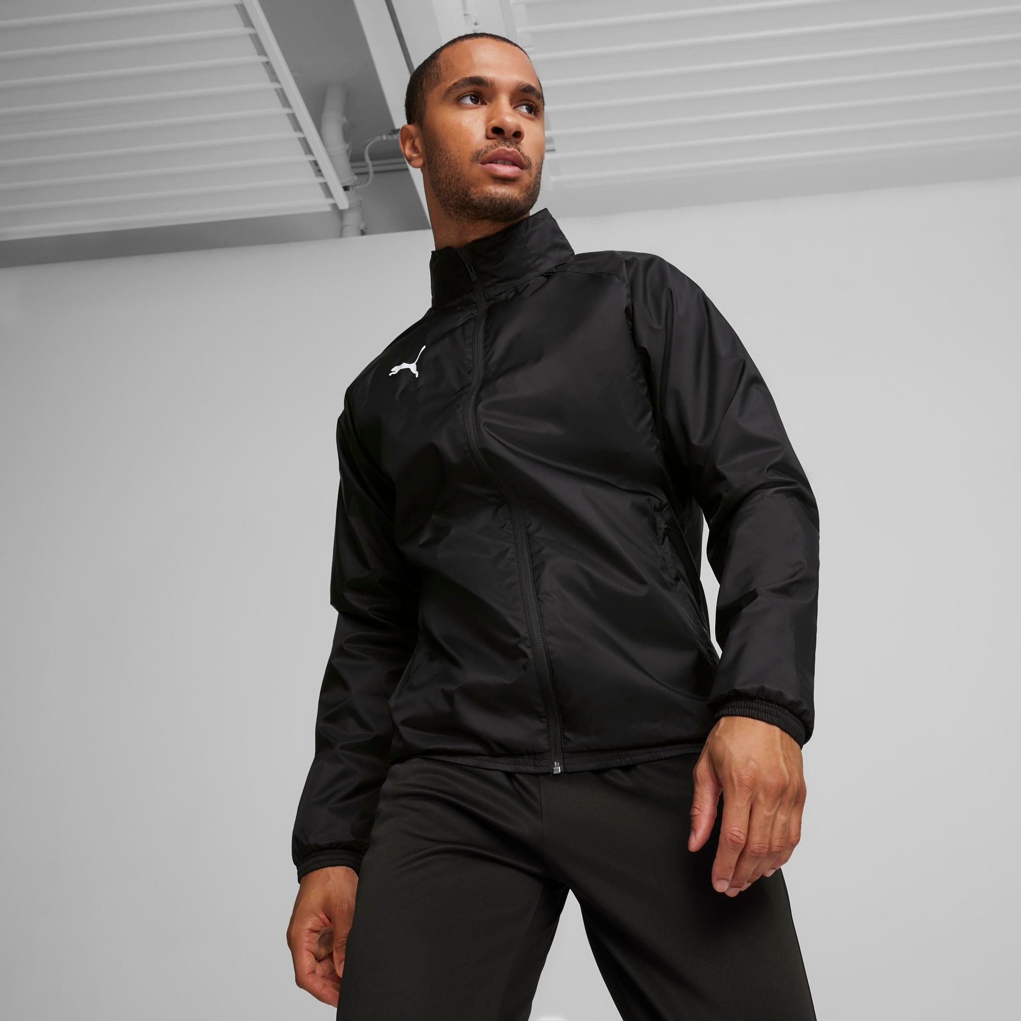 Image of PUMA Trainingsjacke "TEAMGOAL ALL WEATHER JACKET" mit Kapuze moderne Optik, mit leistungsstarken Materialien, mit Kapuze