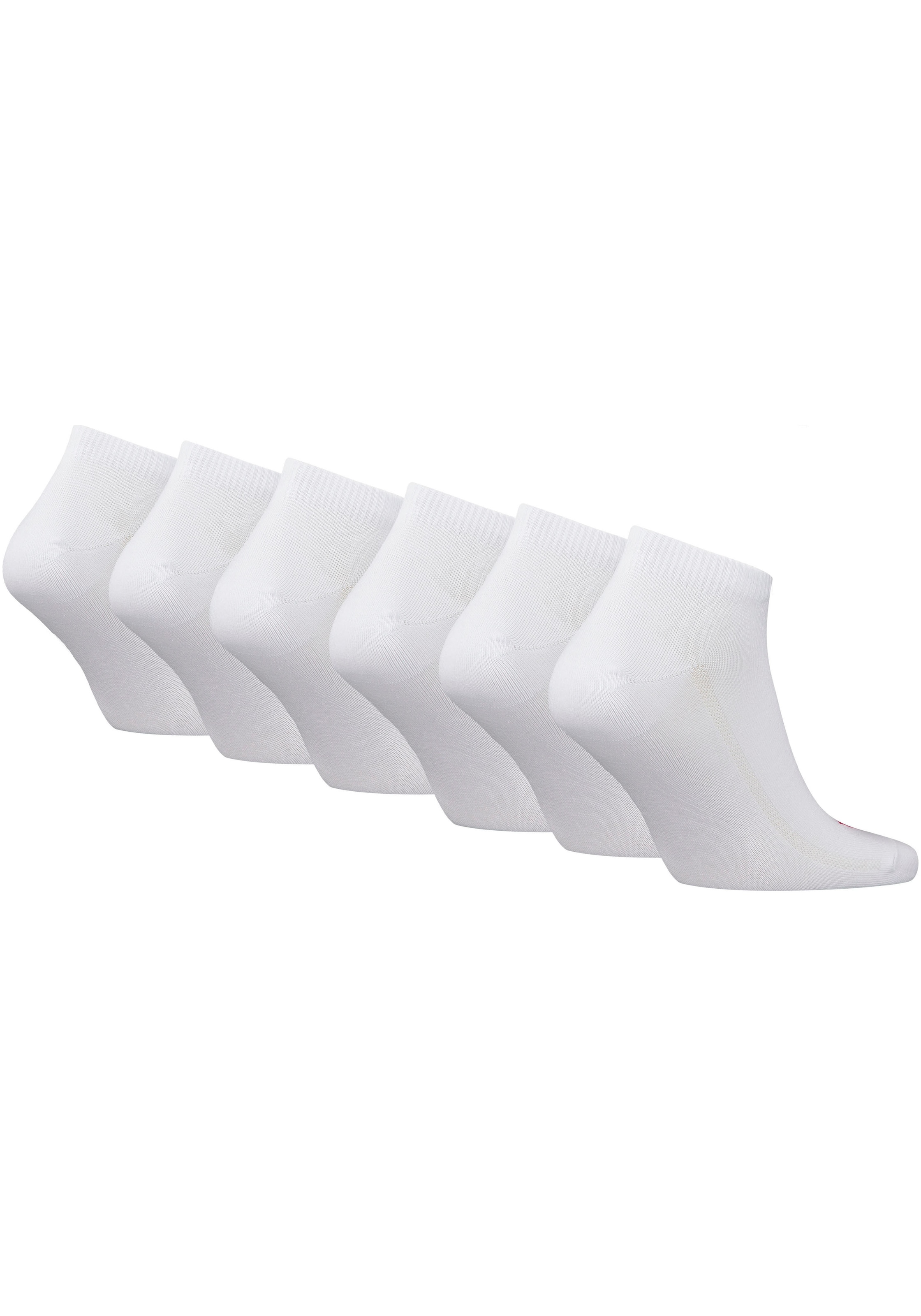 Levi's® Sneakersocken, (Packung, 6 Paar), mit breitem Logobund
