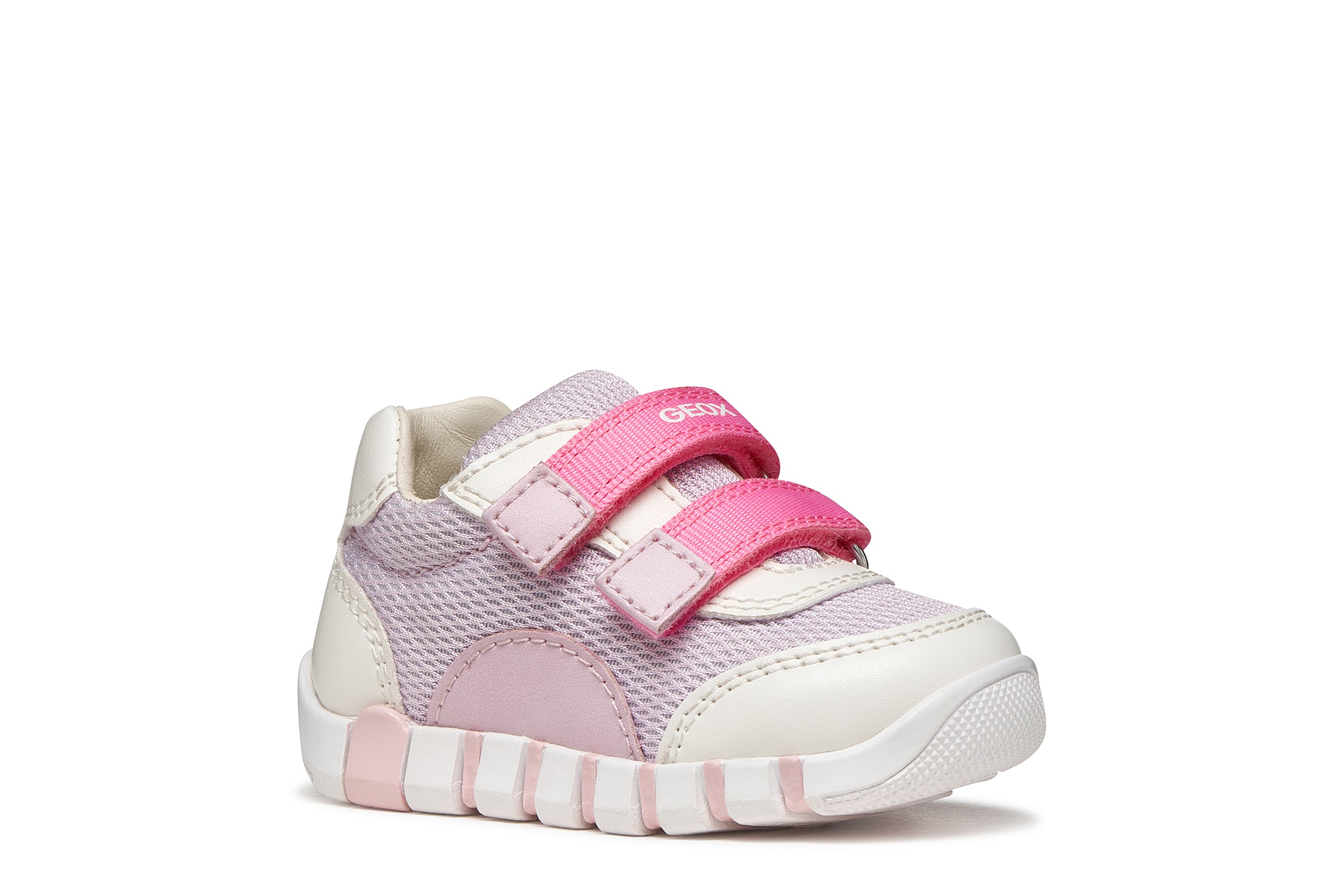 Image of Geox Lauflernschuh "B IUPIDOO GIRL" Babyschuh im Pastell-Look, Grössenschablone zum Download
