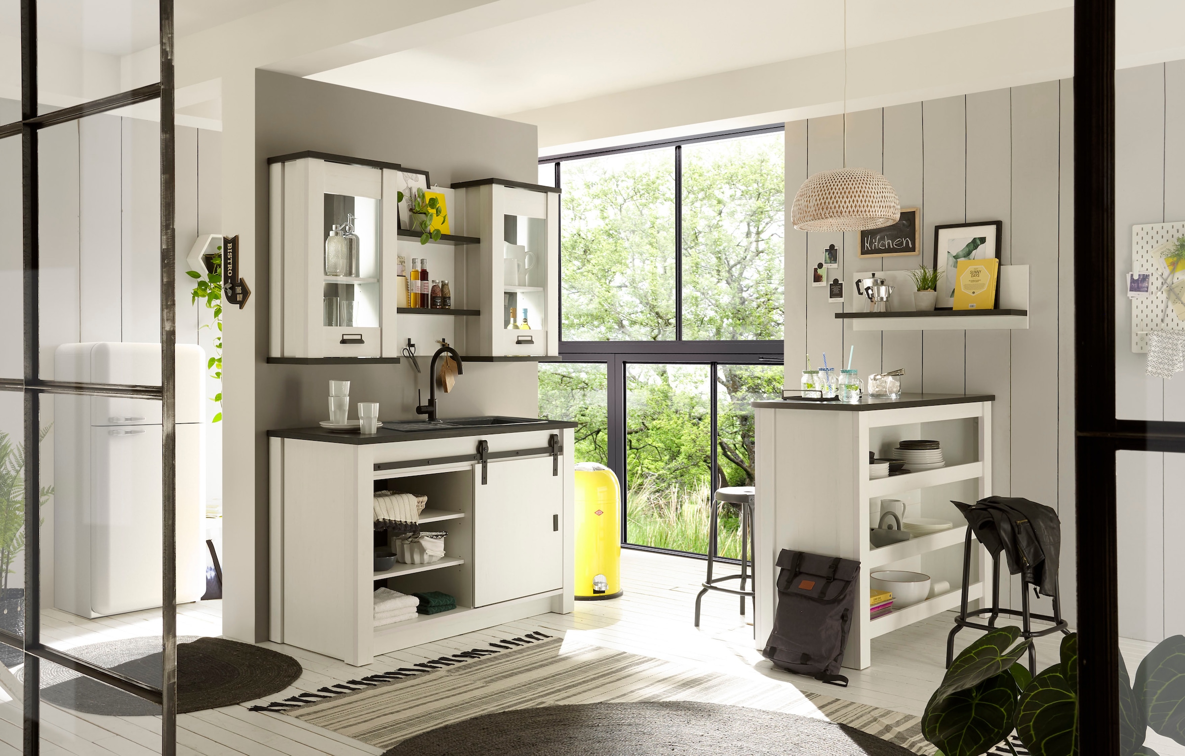 Home affaire Pantryküche »Sherwood« Breite 160 cm, ohne E-Geräte
