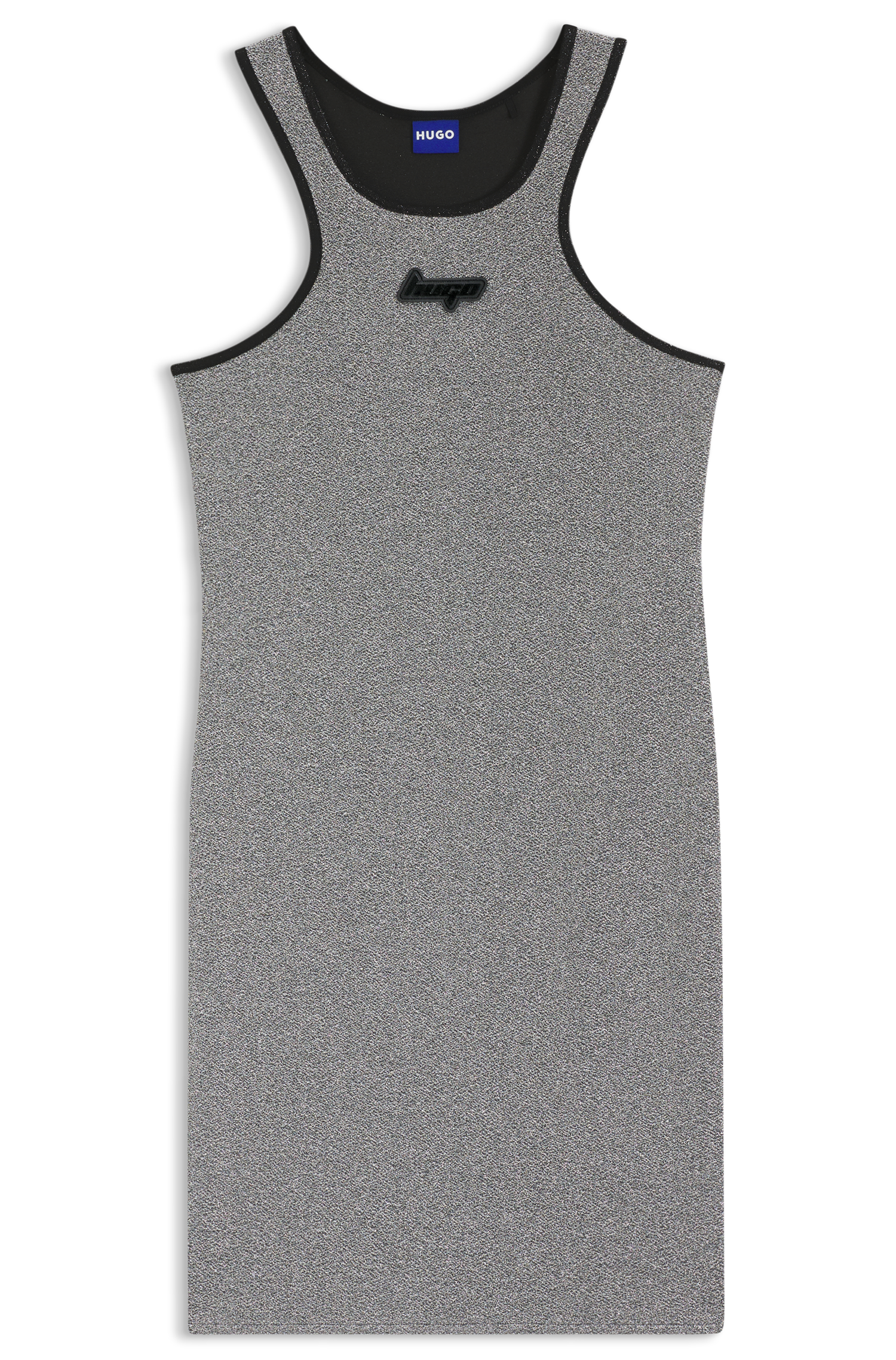 HUGO Blue Jerseykleid »Niamh«, schimmernd, Slim Fit