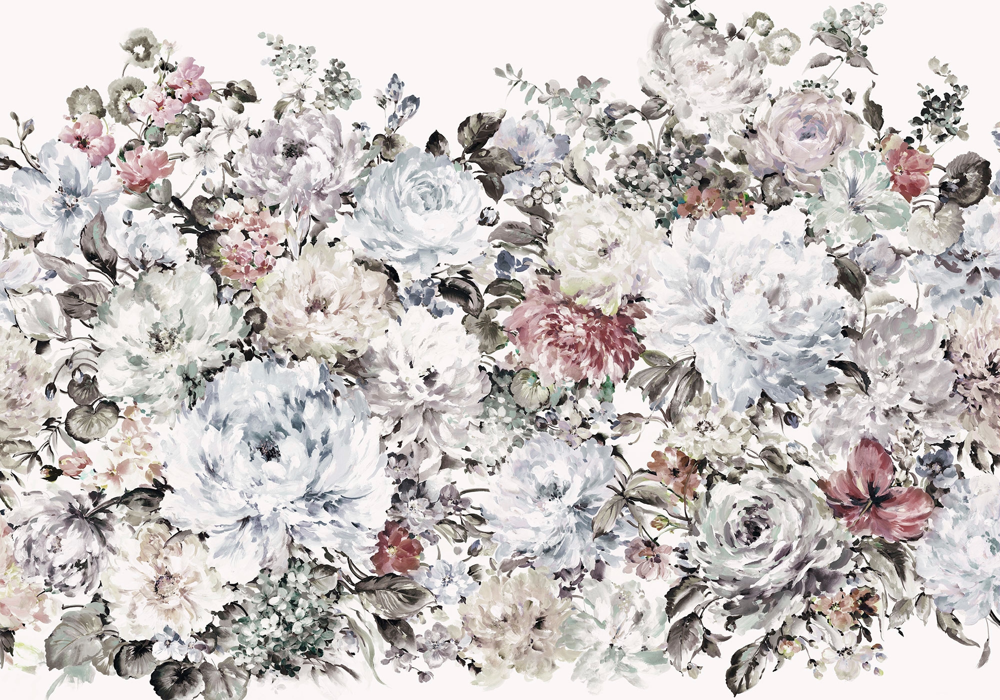 Image of Komar Vliestapete "Digitaldruck Vlies - Posy - Grösse 400 x 280 cm" bedruckt glatt Wohnzimmer, Schlafzimmer