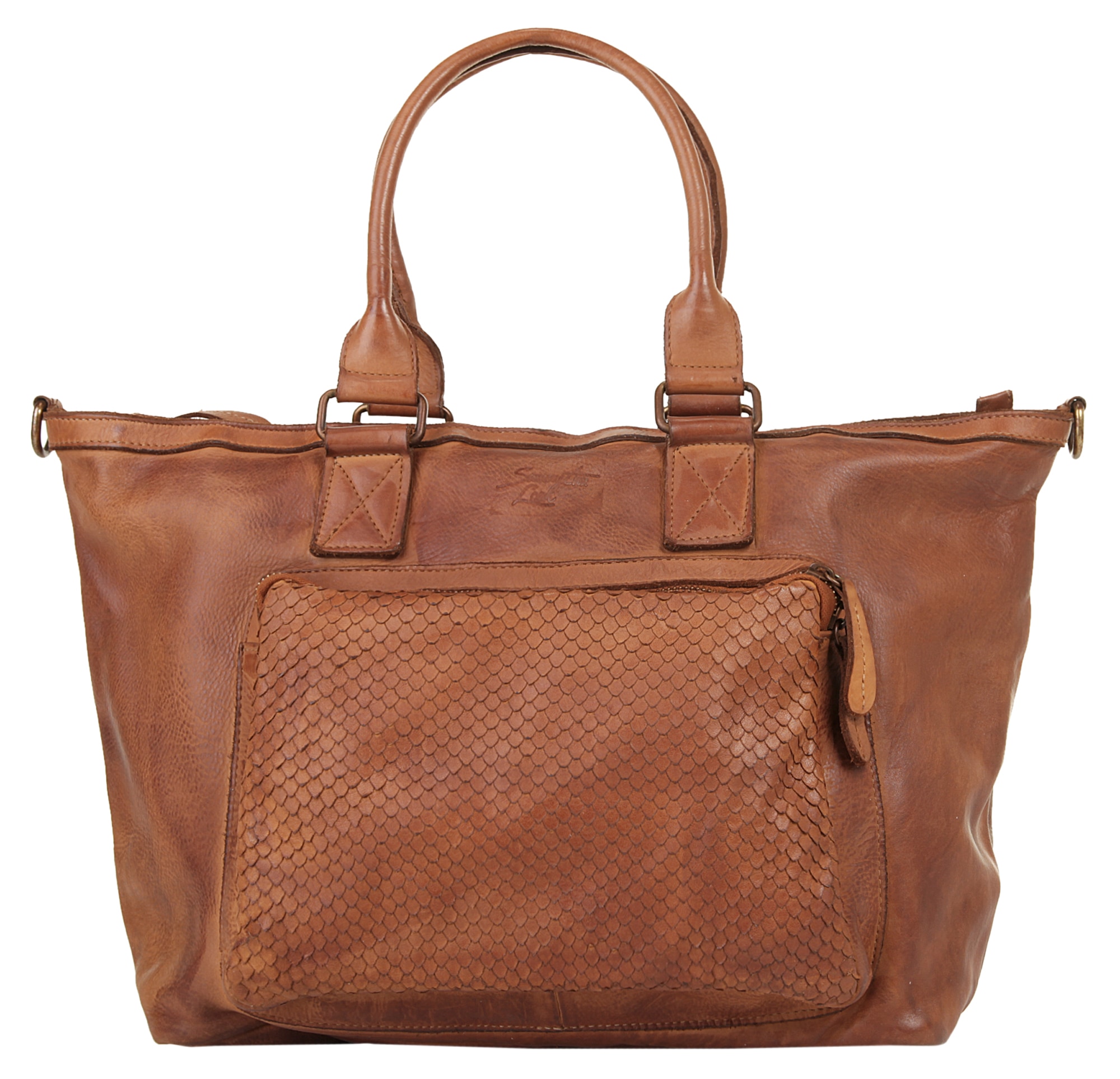 Image of Samantha Look Shopper "SAMANTHA LOOK Damen echt Leder, Made in Italy" echt Leder, Made in Italy