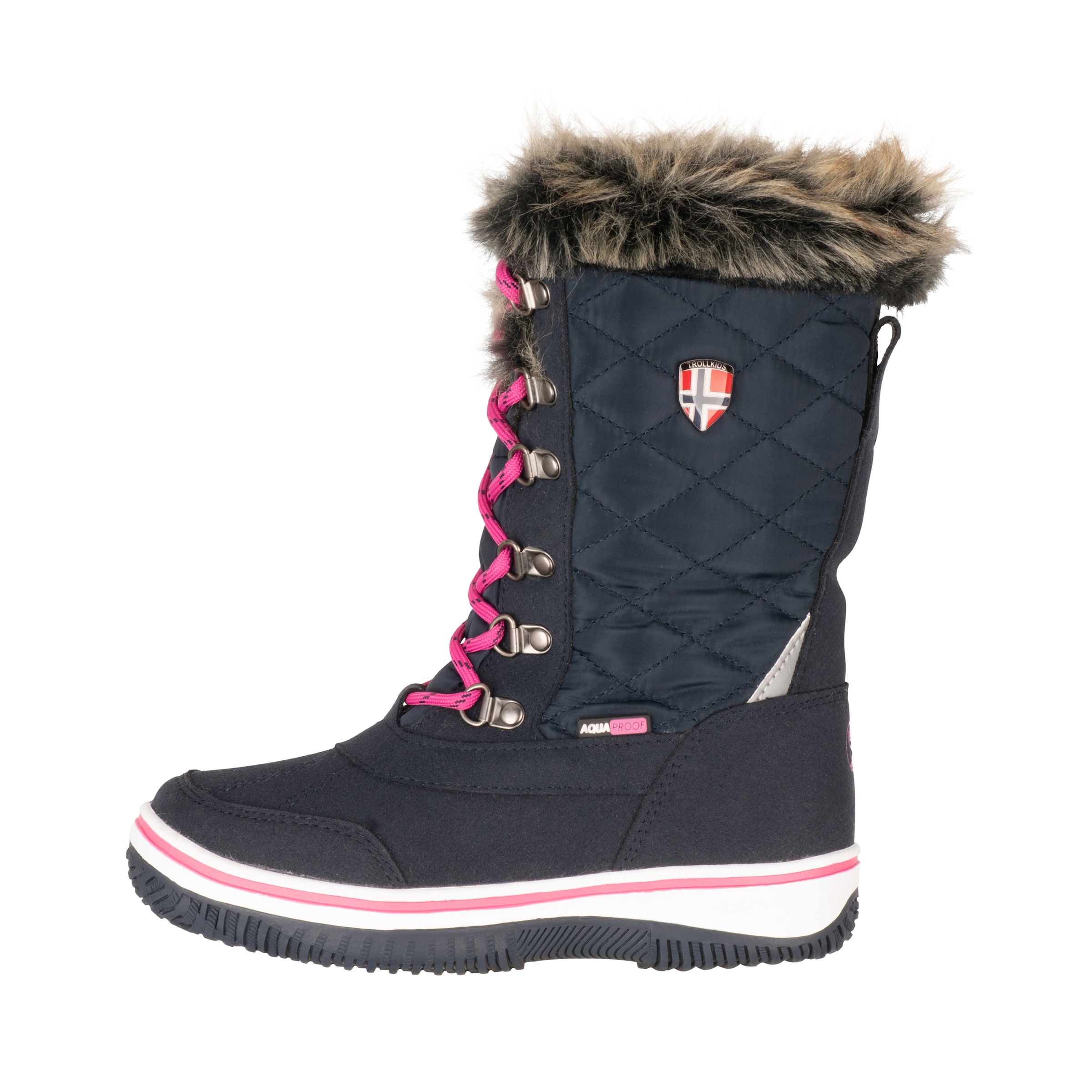 TROLLKIDS Winterstiefel »GIRLS HOLMENKOLLEN SNOW BOOTS XT«, wasserdicht, reflektierende Details