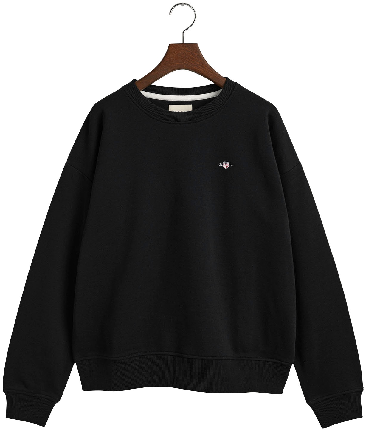 Gant Sweatshirt »REL SHIELD C-NECK SWEAT«, mit einer kleinen Logostickerei auf der Brust