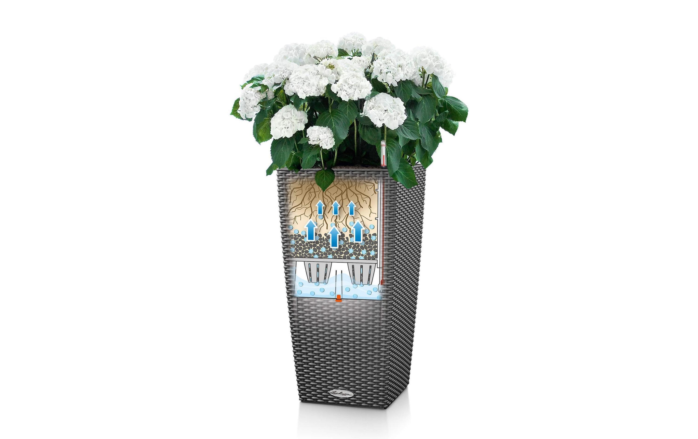 Blumentopf »Lechuza Cubico Cottage 30 Weiss«, (Set)