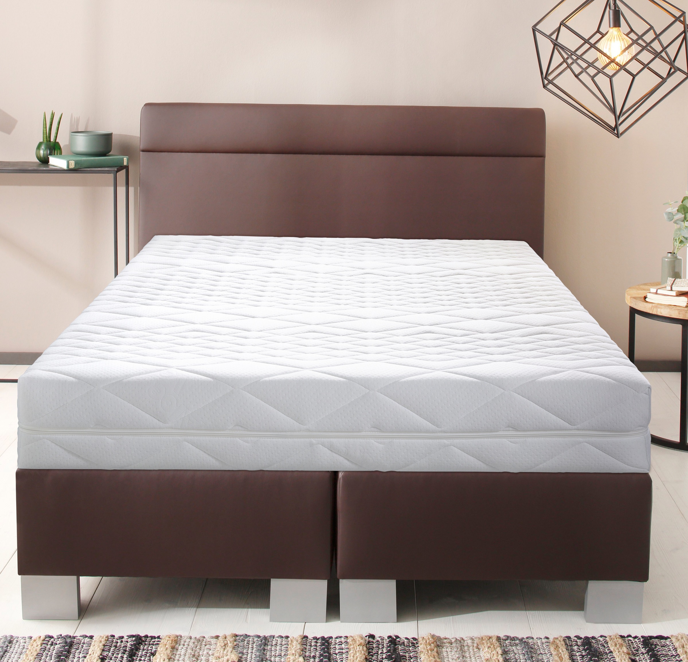 Malie Taschenfederkernmatratze »Lisa, 7 Zonen Tonnentaschenfederkern Matratze«, 22 cm hoch, 462 Federn, (1 St.), 90x200 cm, & weitere Grössen, Matratze H2, H3, H4, H5