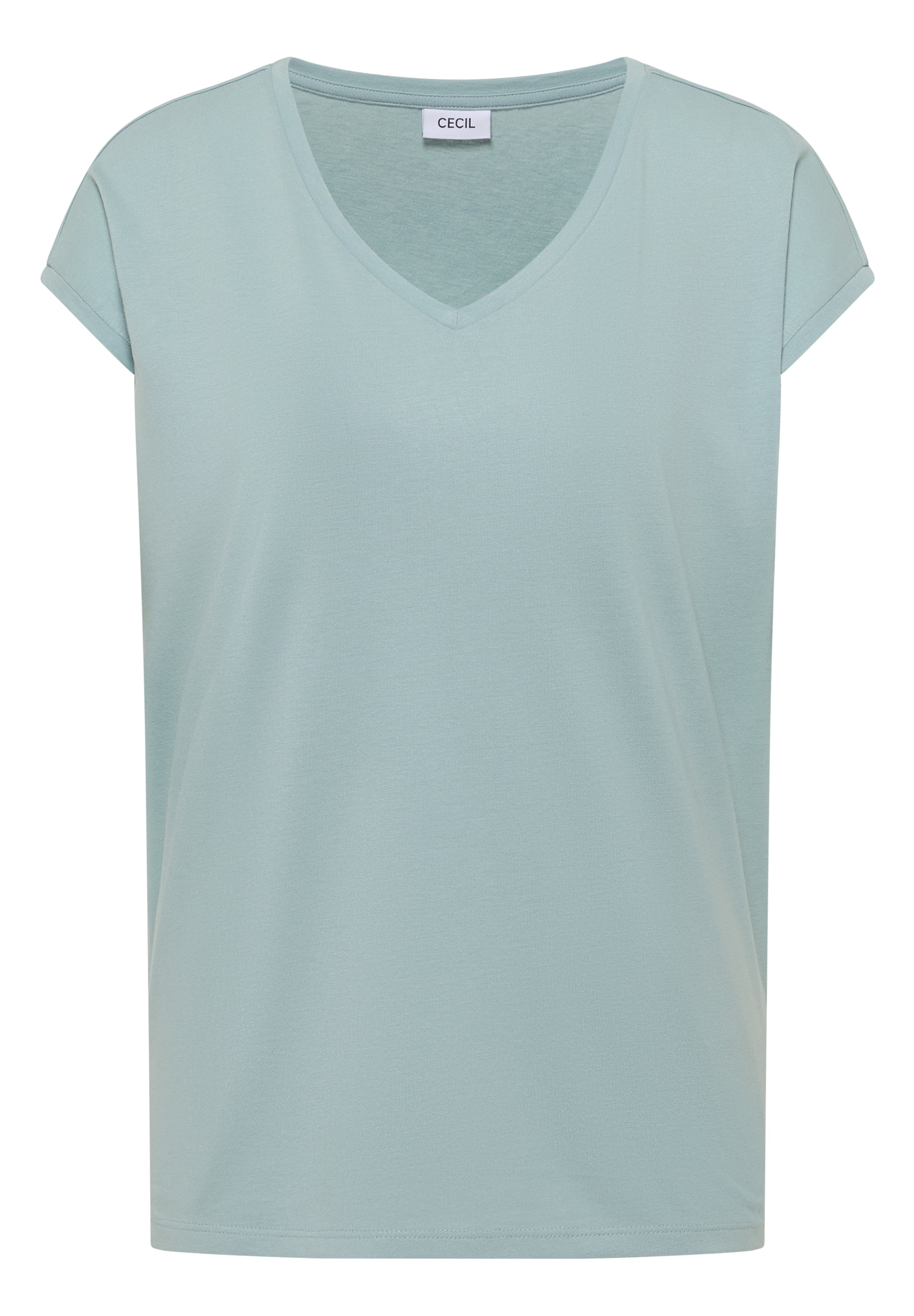 Cecil Kurzarmshirt Sommershirt mit V-Neck