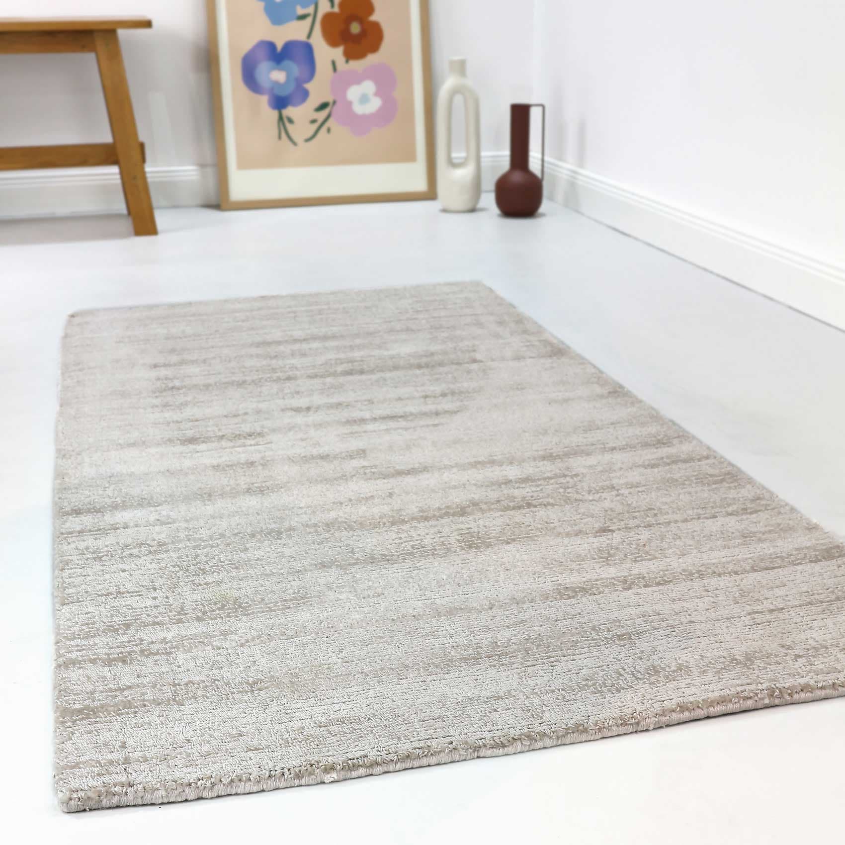 Esprit Teppich »Gil, ESP-39954, auch als Läufer erhältlich«, rechteckig, 8 mm Höhe, handgewebt, seidig glänzend, schimmernde Farbbrillianz, Melangeeffekt