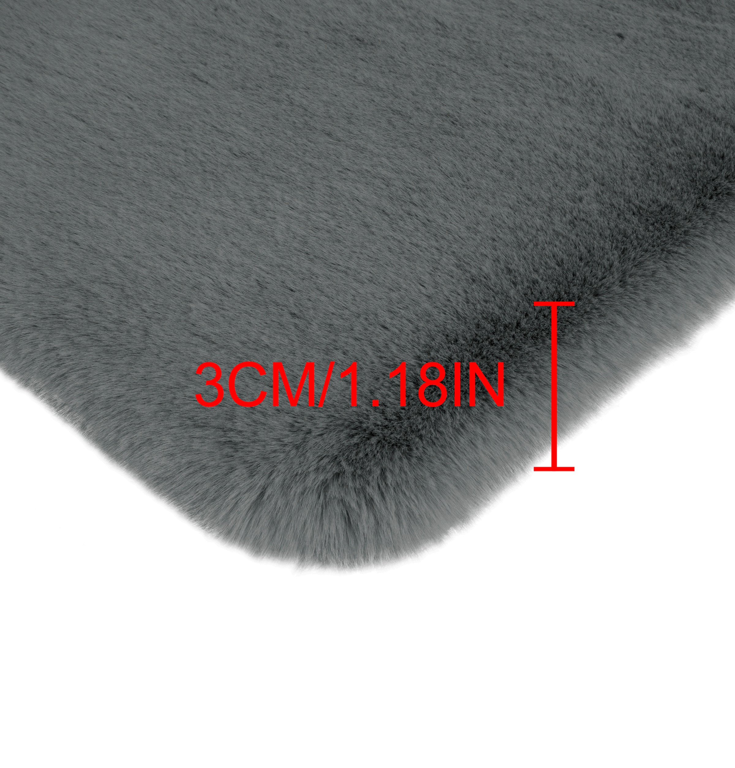 my home Badematte »Rabbit Badematten, Badvorleger, Badezimmer Teppich«, rutschhemmend beschichtet, strapazierfähig-fussbodenheizungsgeeignet-schnell trocknend, Kaninchenfell-Haptik, Badteppich, rechteckig, rund & als 3-tlg. Set
