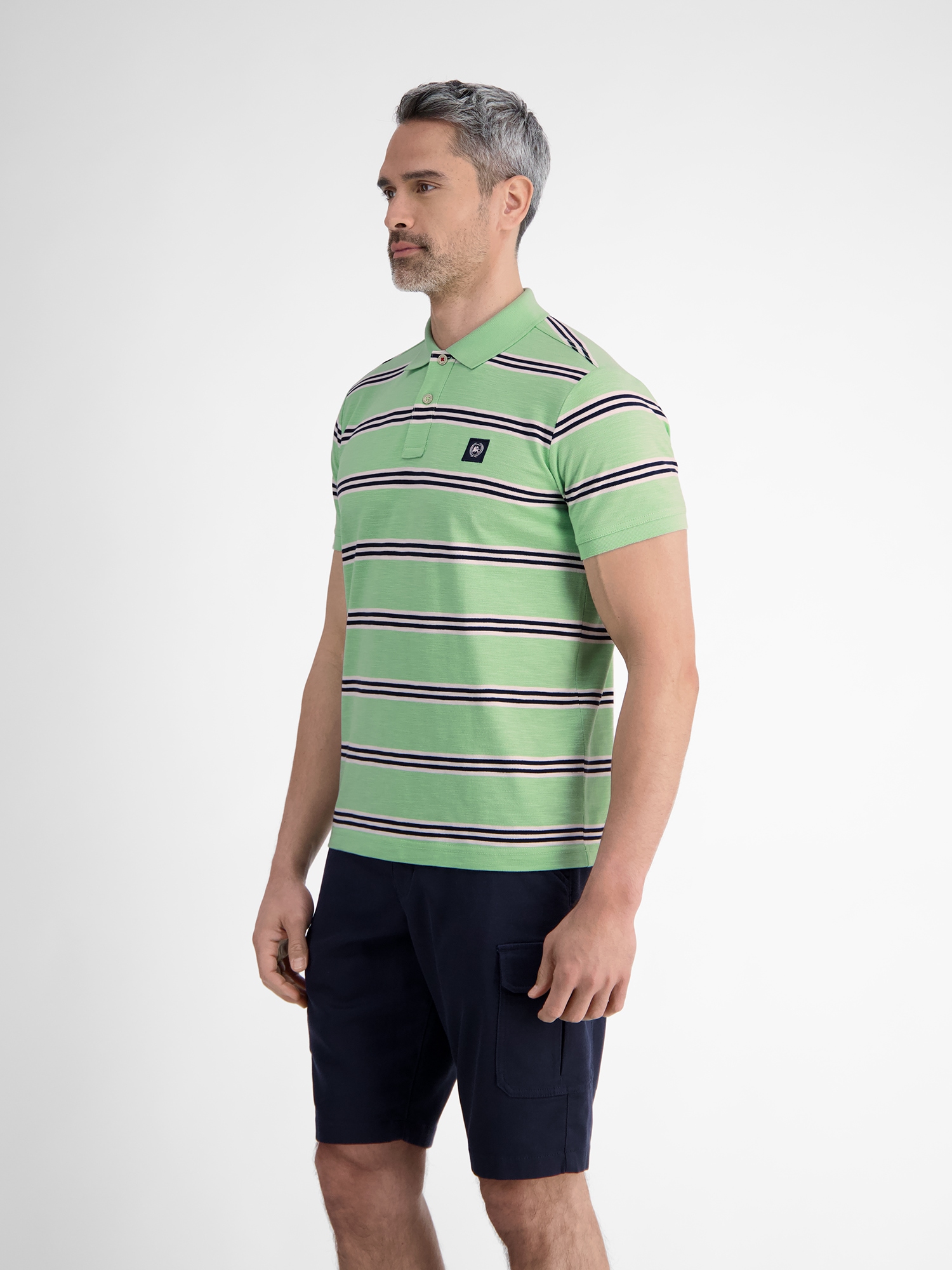 LERROS Polo »Herren Poloshirt in Rugby-Optik«