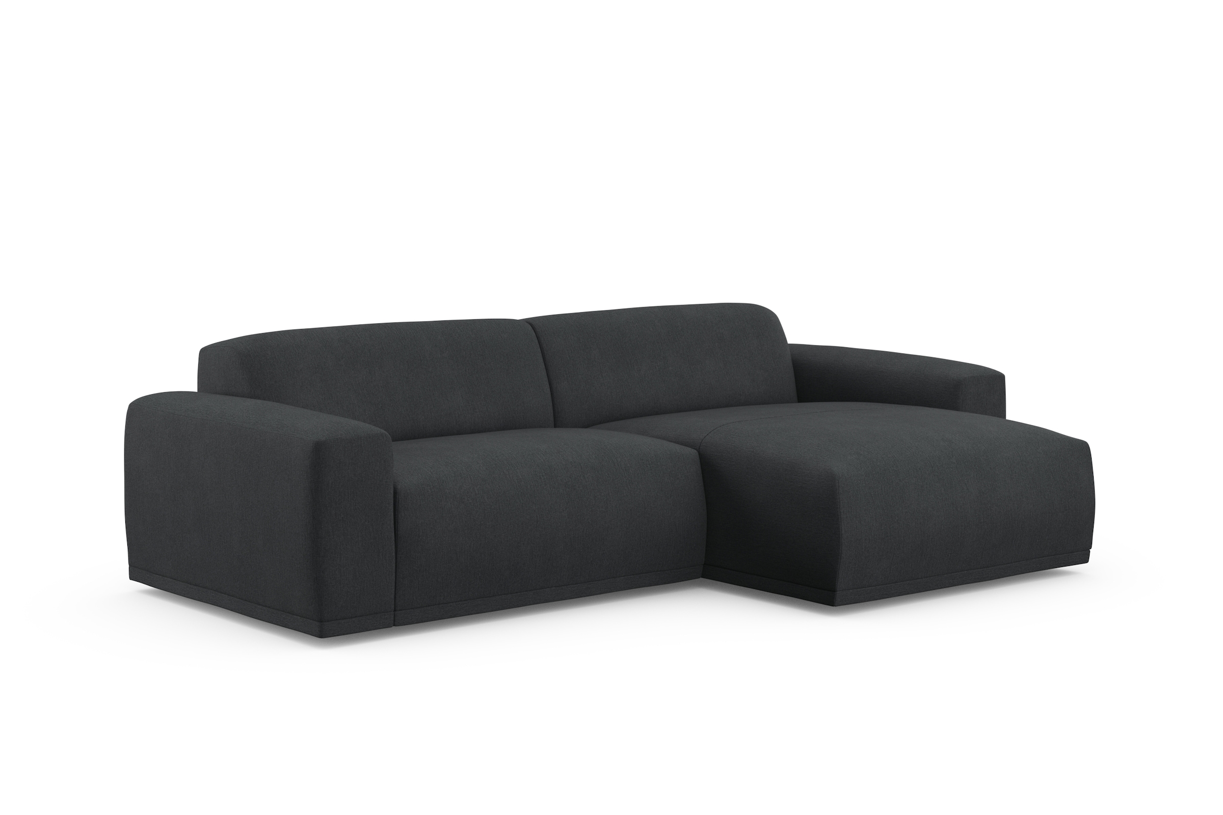 TRENDMANUFAKTUR Ecksofa »Braga, mit hochwertigem Kaltschaum, L-Form , Japandi-Design« modernes Sofa, Couch mit hohem Sitzkomfort, 255/72/160 cm (B/H/T)