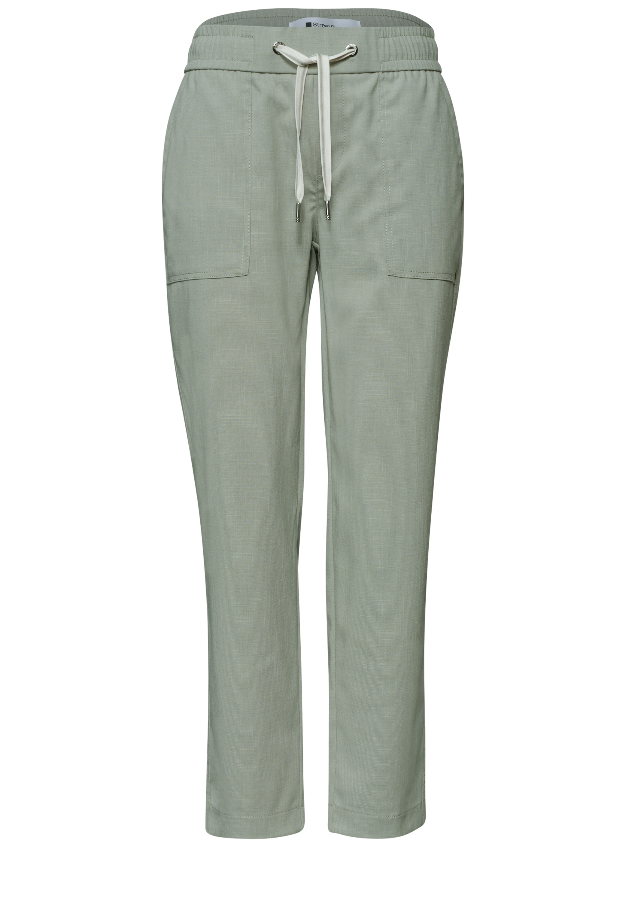 STREET ONE Pantalon 7/8 »Style Bonny«  aspect chiné, ceinture élastique