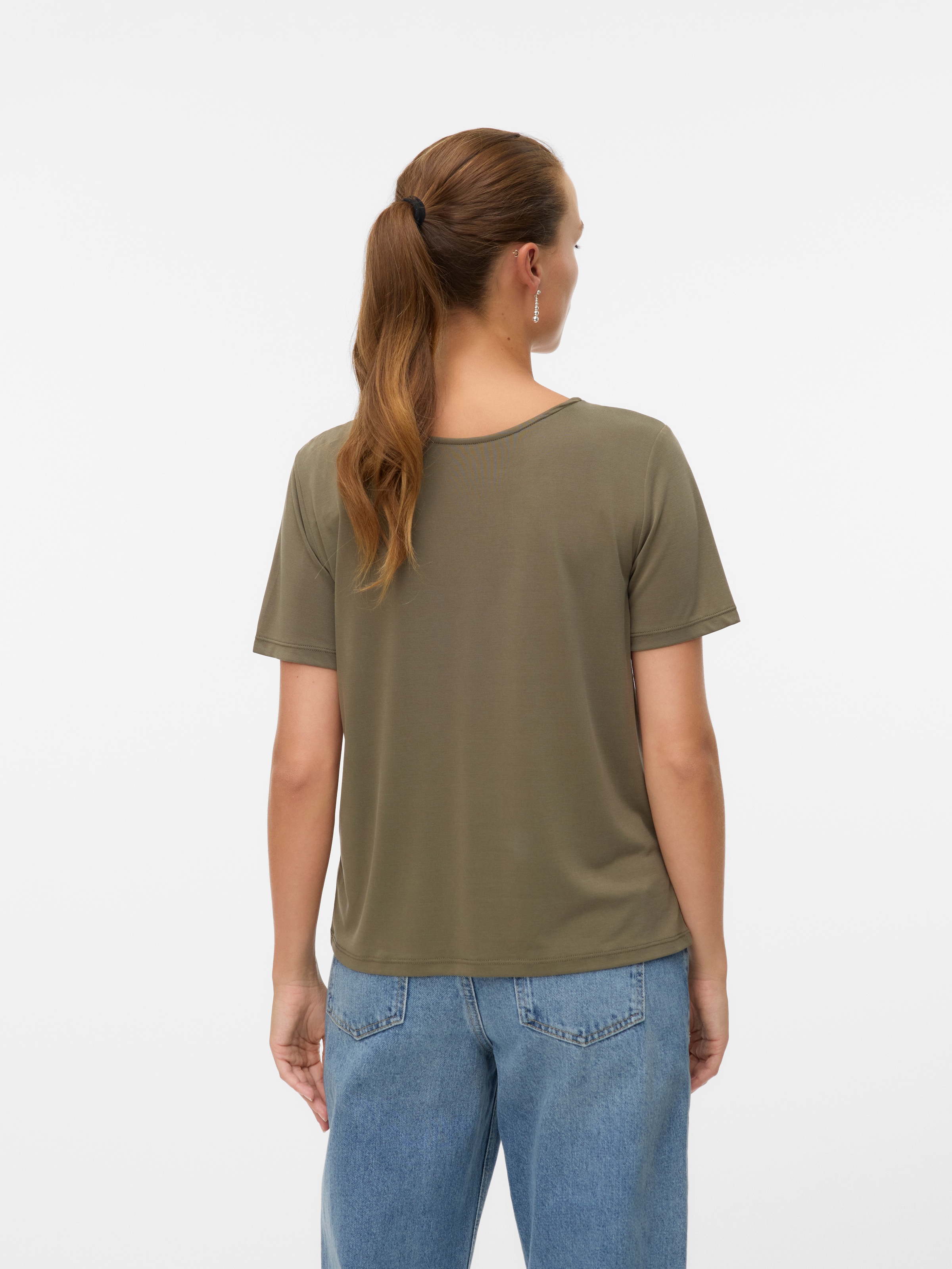 Vero Moda Kurzarmshirt »VMSAVANNAH LACE 2-WAY SS TOP JRS«