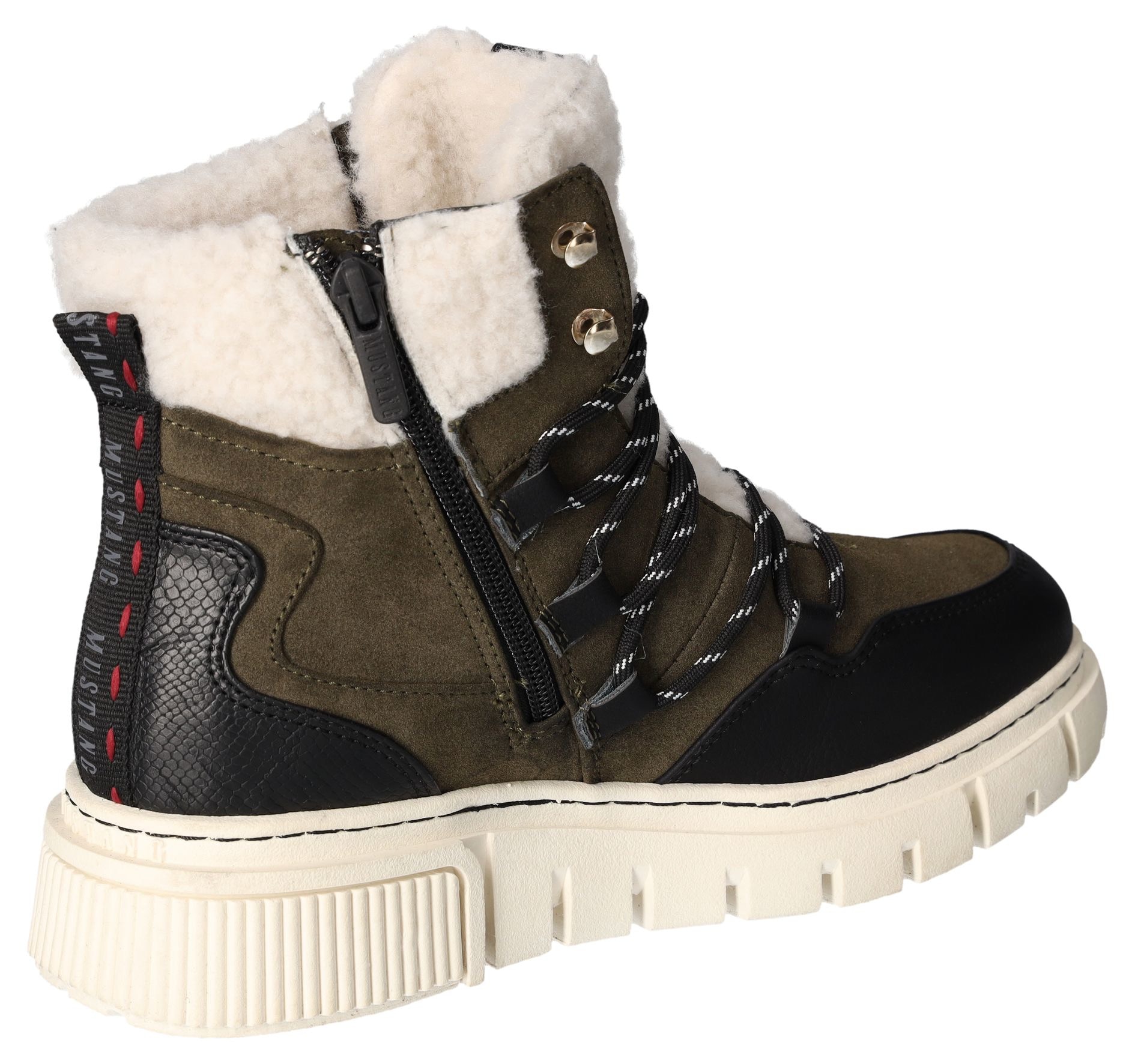 Mustang Shoes Winterboots, Schnürboots, Snowboots mit praktischem Innenreissverschluss