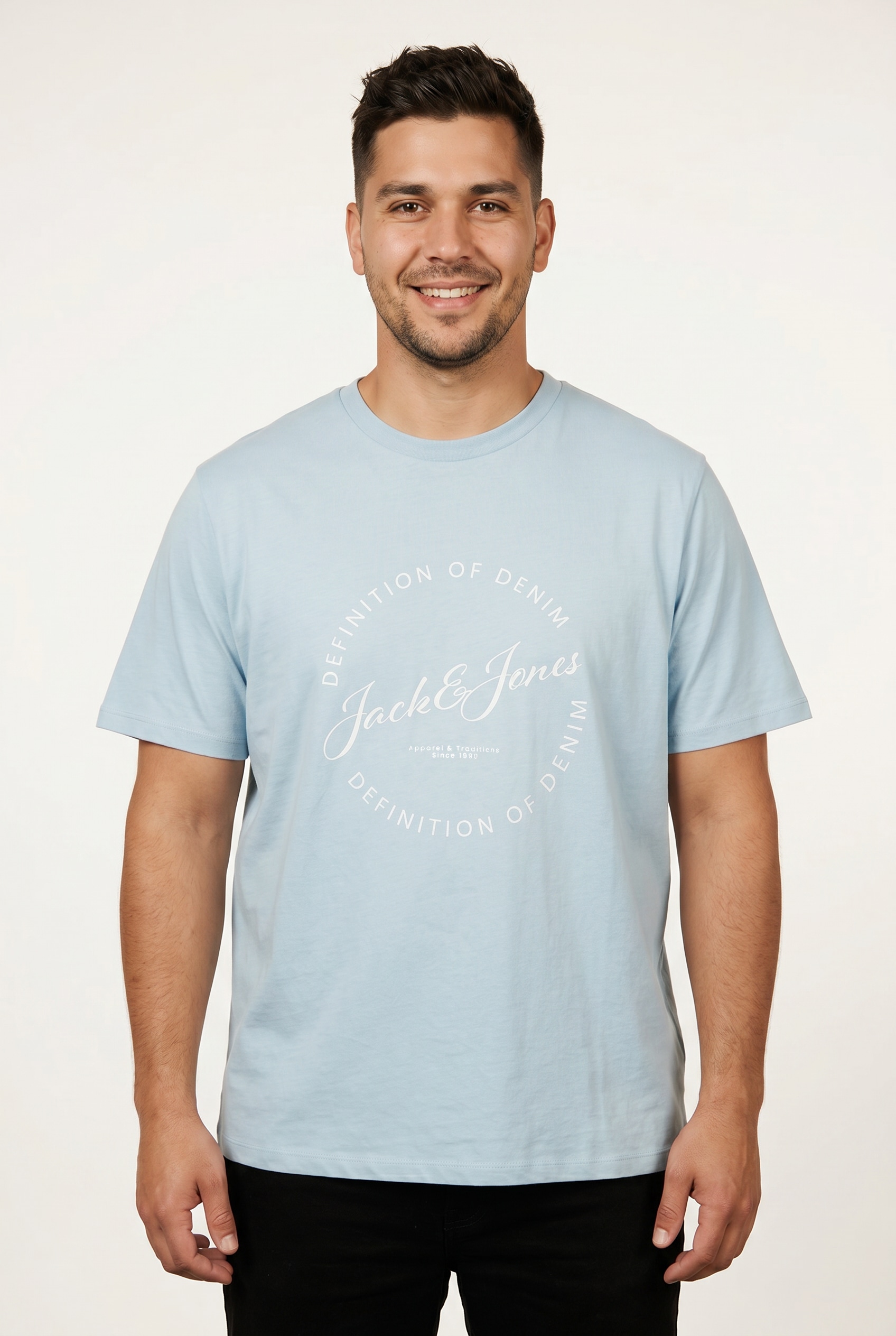 Image of Jack & Jones PlusSize Rundhalsshirt "JJGRAYSON TEE SS CREW NECK PLS" Baumwolle, regular fit