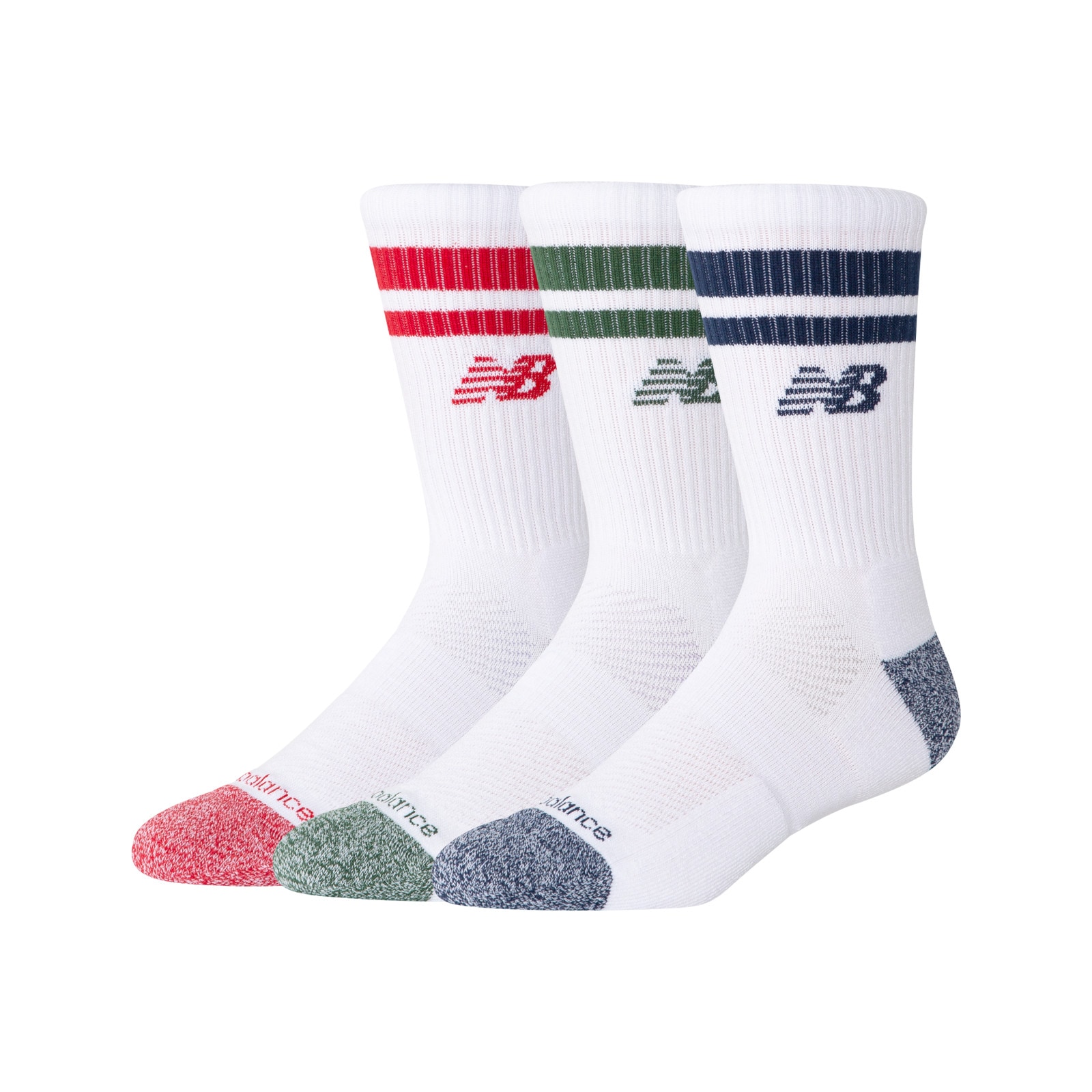 Image of New Balance Sportsocken 3 Paar tlg. für Jugendliche, leichtes Material, geripptes Design