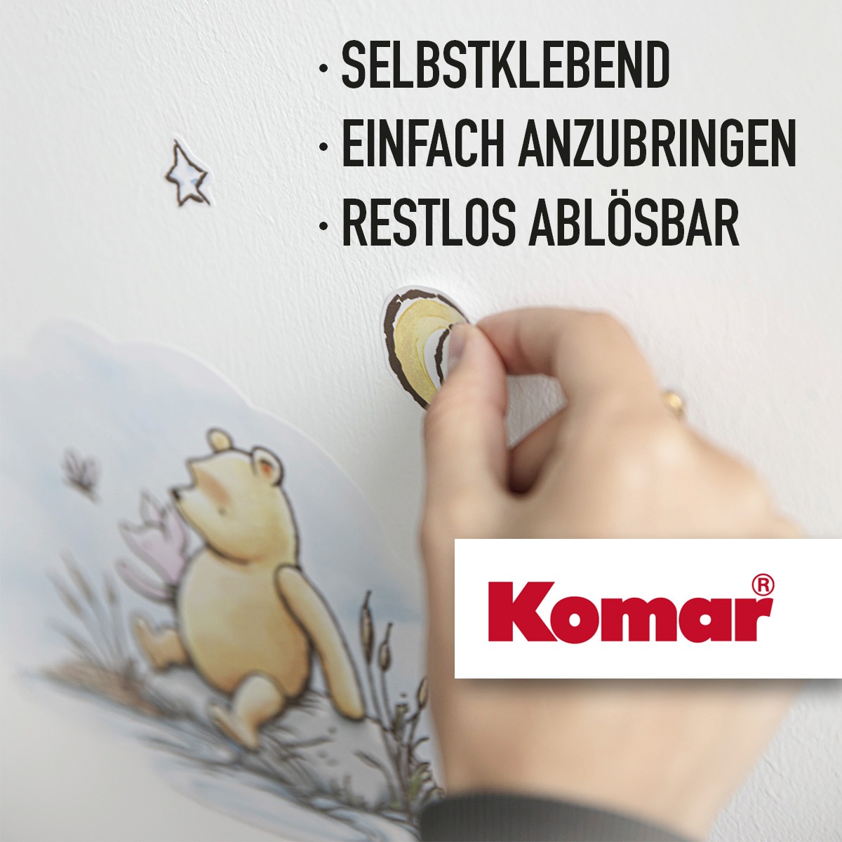 Komar Wandtattoo »Dumbo Daydream - Grösse 50 x 70 cm«, (26 St.), selbstklebend, Wandsticker, Kinderzimmer