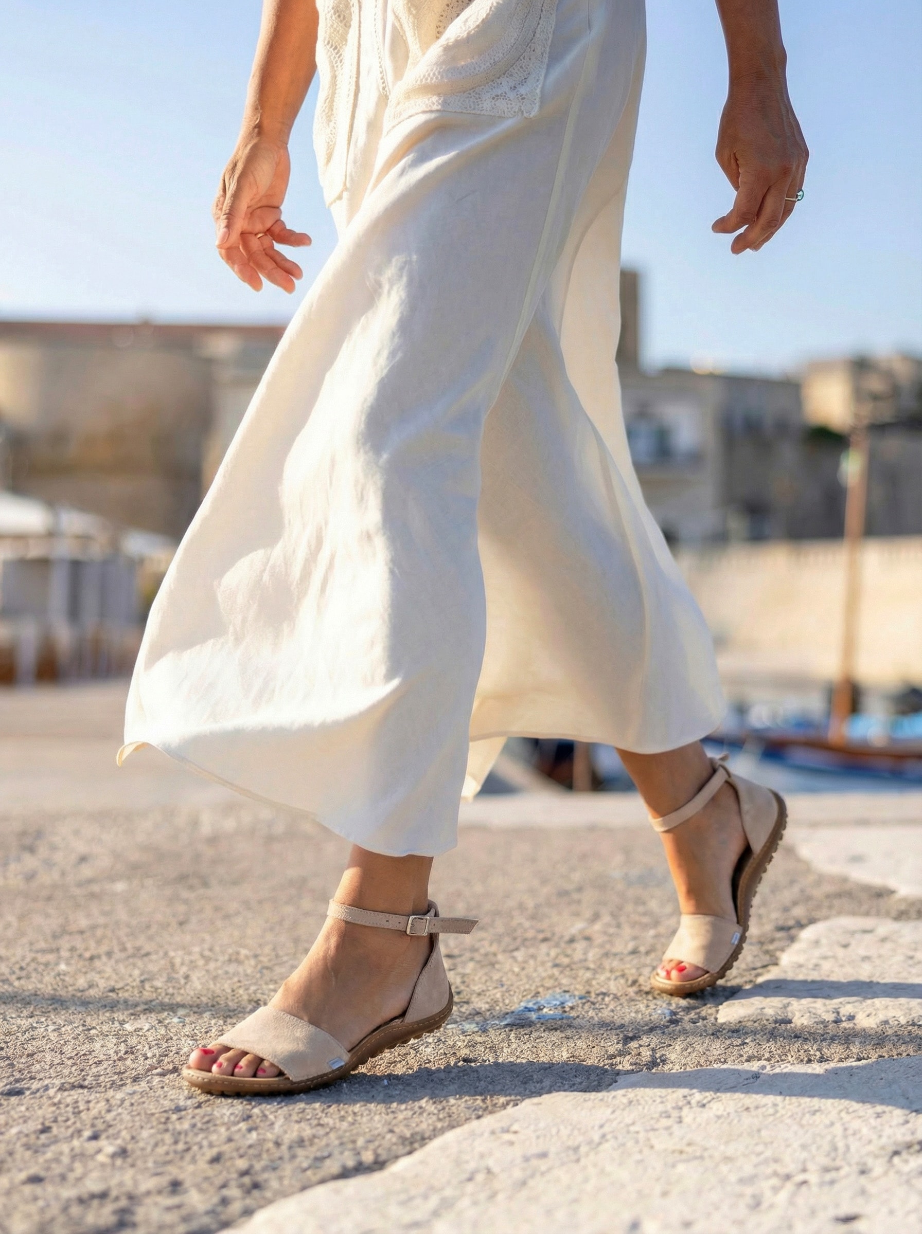 Leguano Chaussures pieds nus »JARA«  Chaussure d'été, sandale à brides avec fermeture velcro