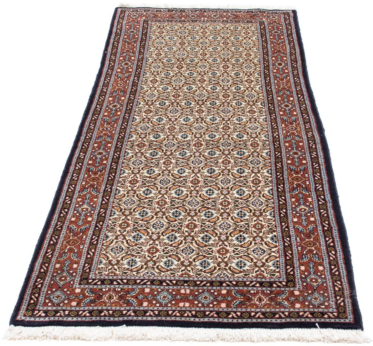 Image of morgenland Hochflor-Läufer »Moud Medaillon Beige 203 x 75 cm«, rechteckig, 1 mm Höhe, Handgeknüpft bei Ackermann Versand Schweiz