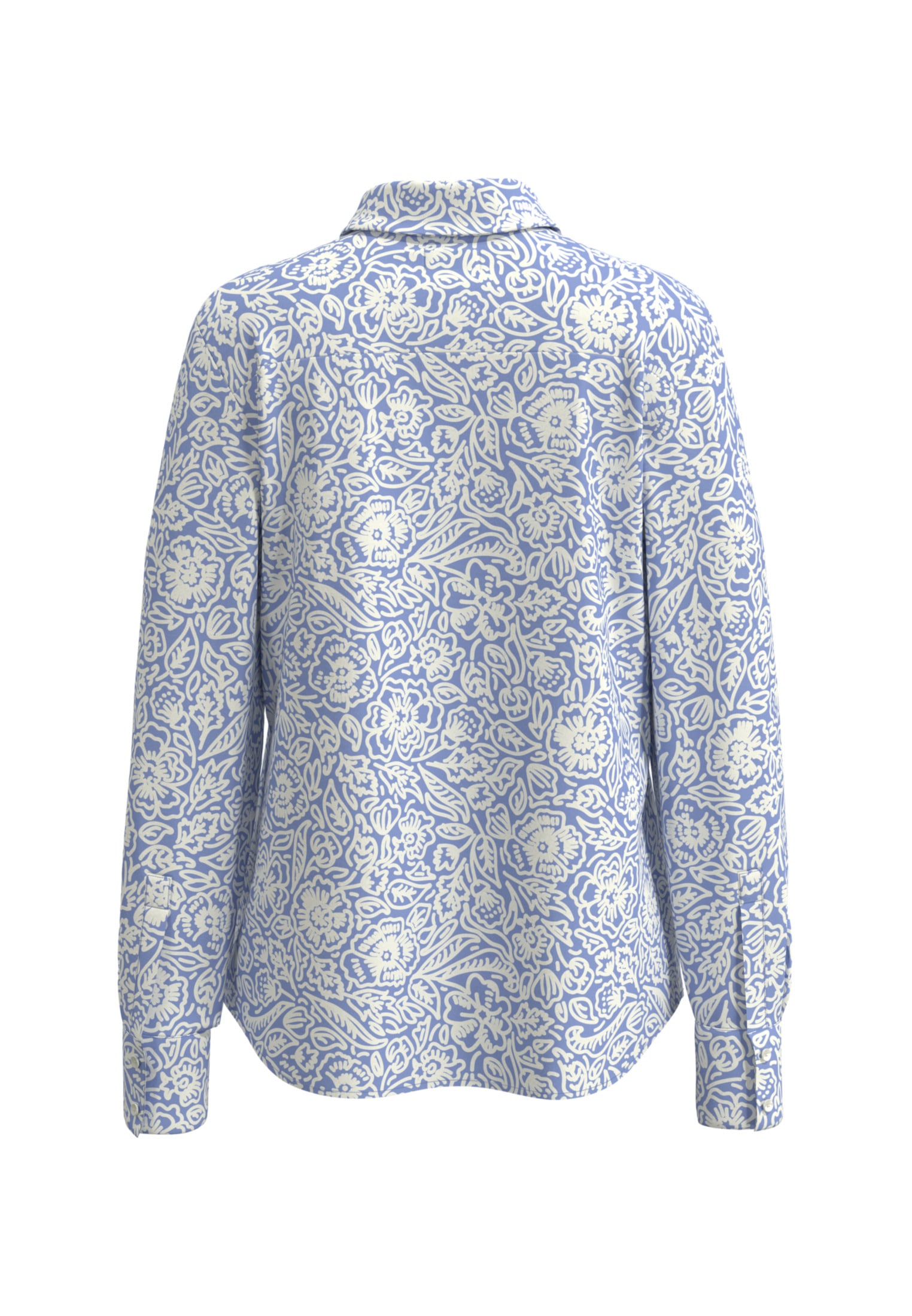 seidensticker Hemdbluse »Schwarze Rose« 1/1 Kragen Floral