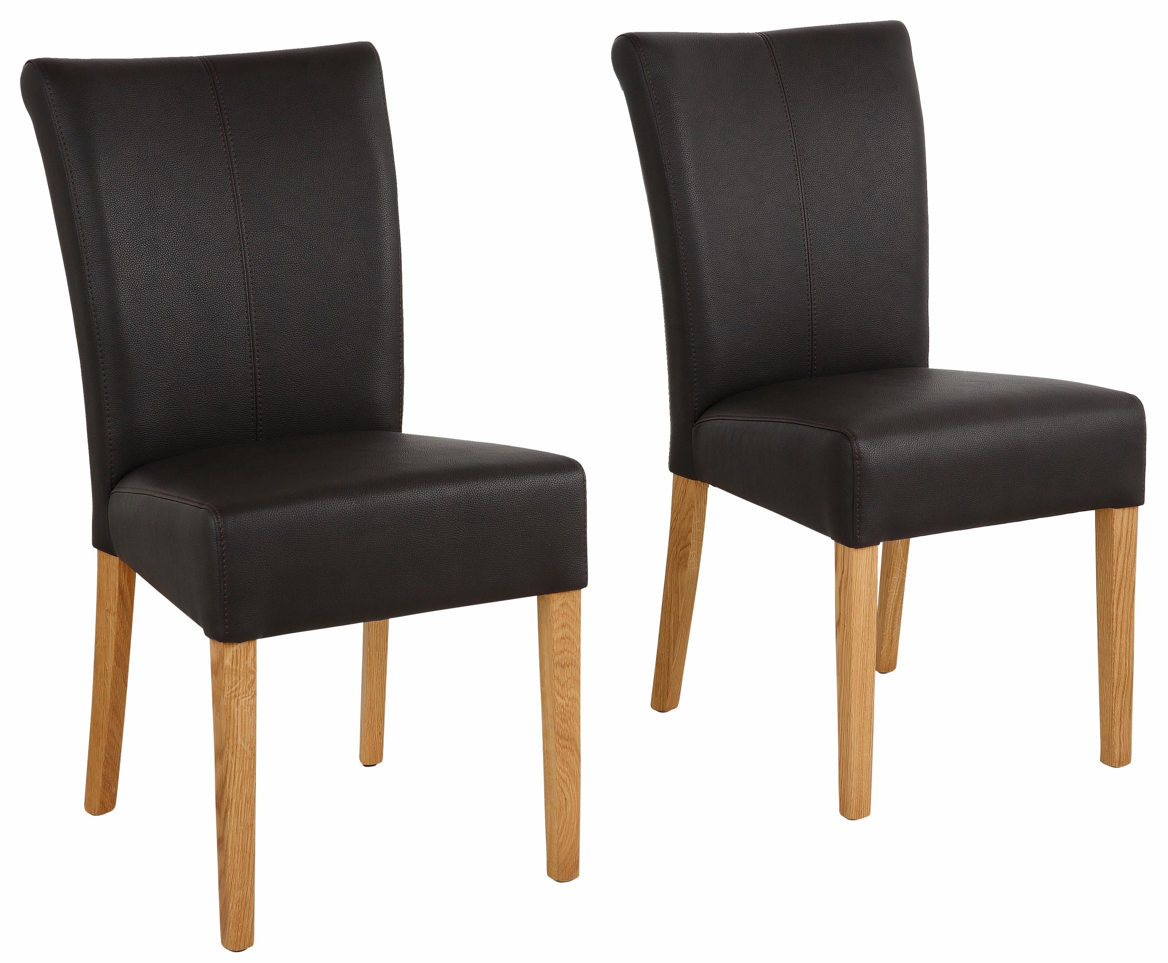 Image of Home affaire 4-Fussstuhl »Queen«, (Set), 2 St., Kunstleder, bezogen mit Web- oder Strukturstoff, Microfaser oder Kunstleder. Im 2er-, 4er oder 6er-Set bei Ackermann Versand Schweiz